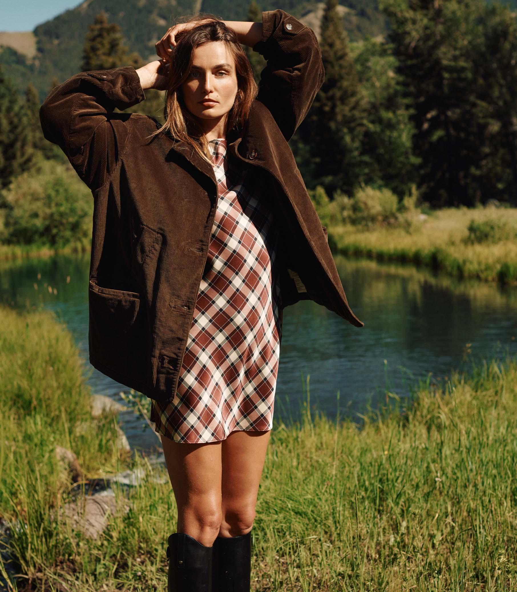 ALAMERE DRESS -- NORFOLK PLAID - Image 2