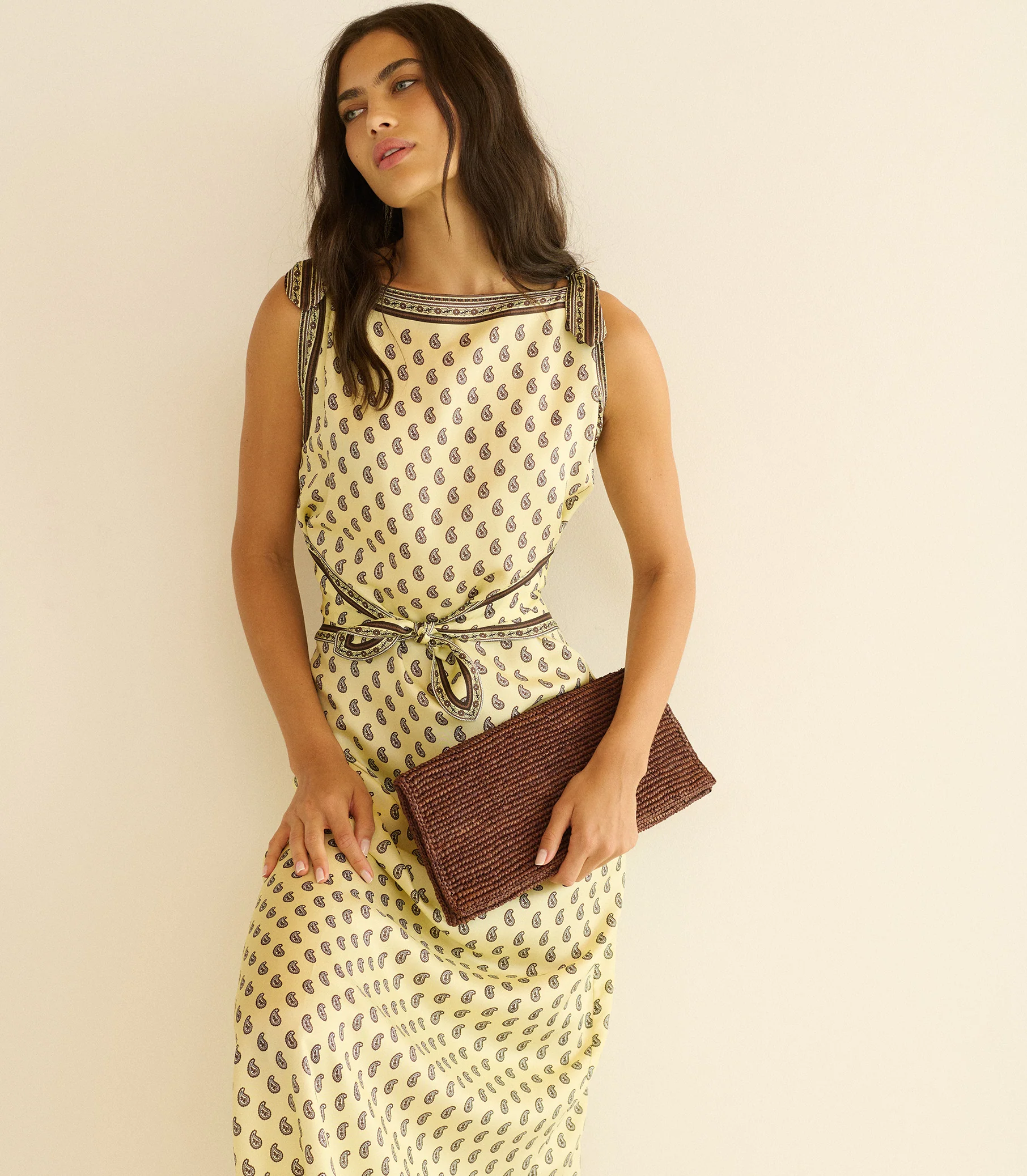 AMORETTE DRESS -- SUNLIGHT TAORMINA PAISLEY - Image 6