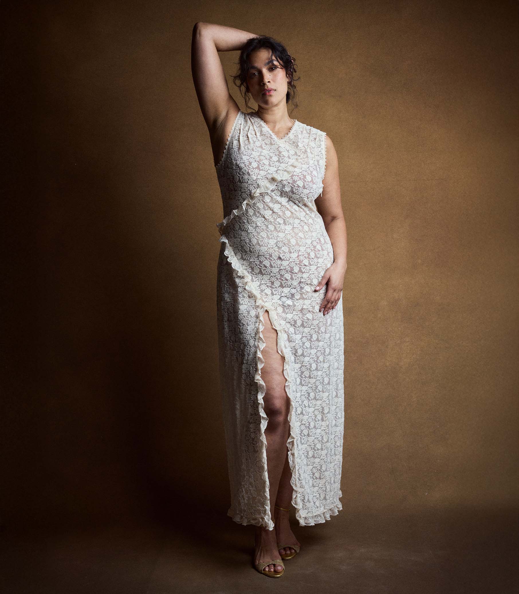 ANABELIA DRESS -- SOFT CAMELLIA - Image 6