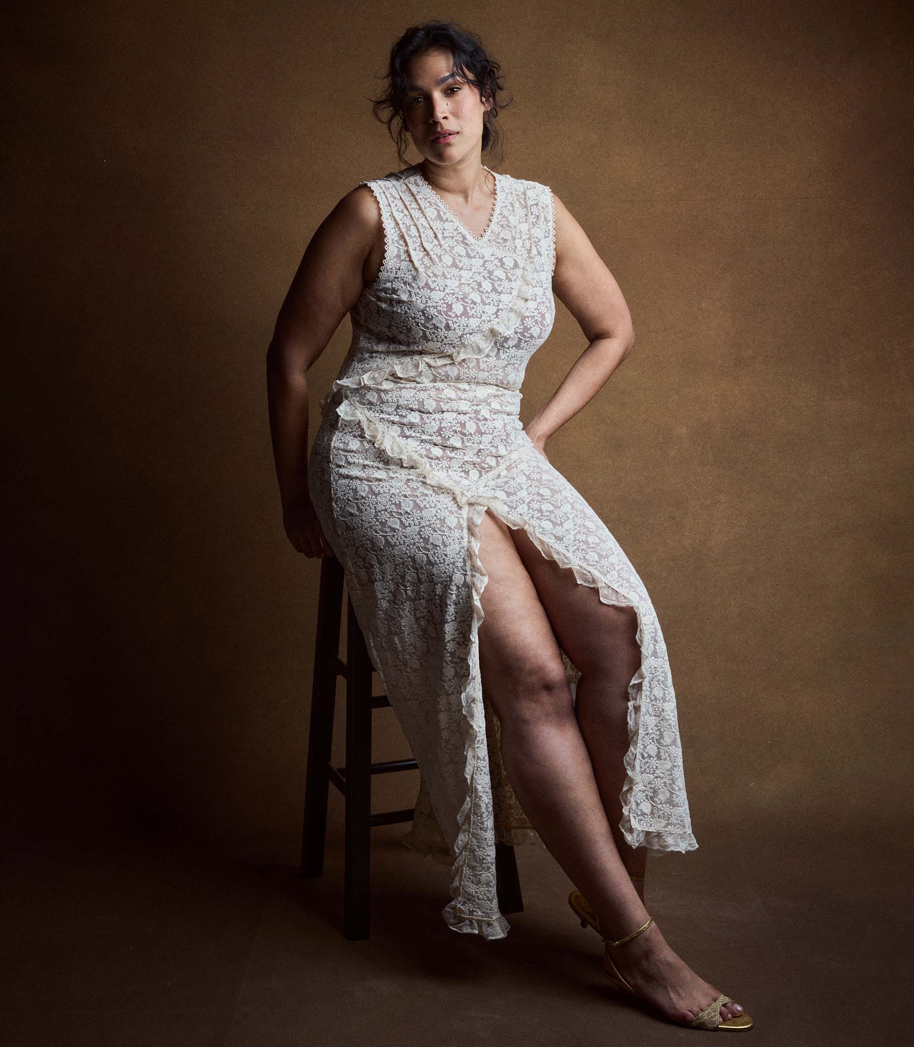 ANABELIA DRESS -- SOFT CAMELLIA - Image 7