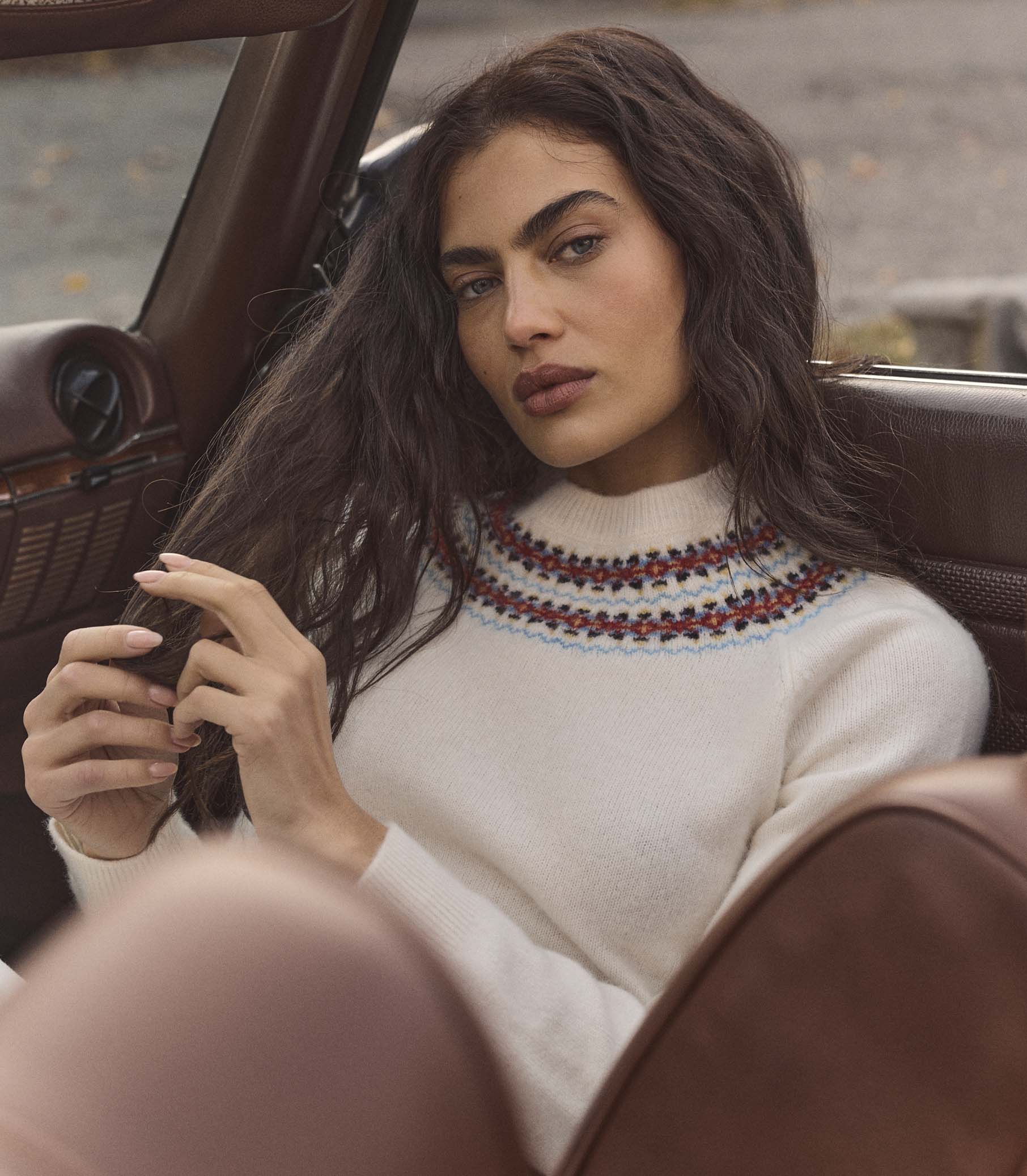 BONIFACE SWEATER -- IVORY ANNECY FAIR ISLE - Image 2