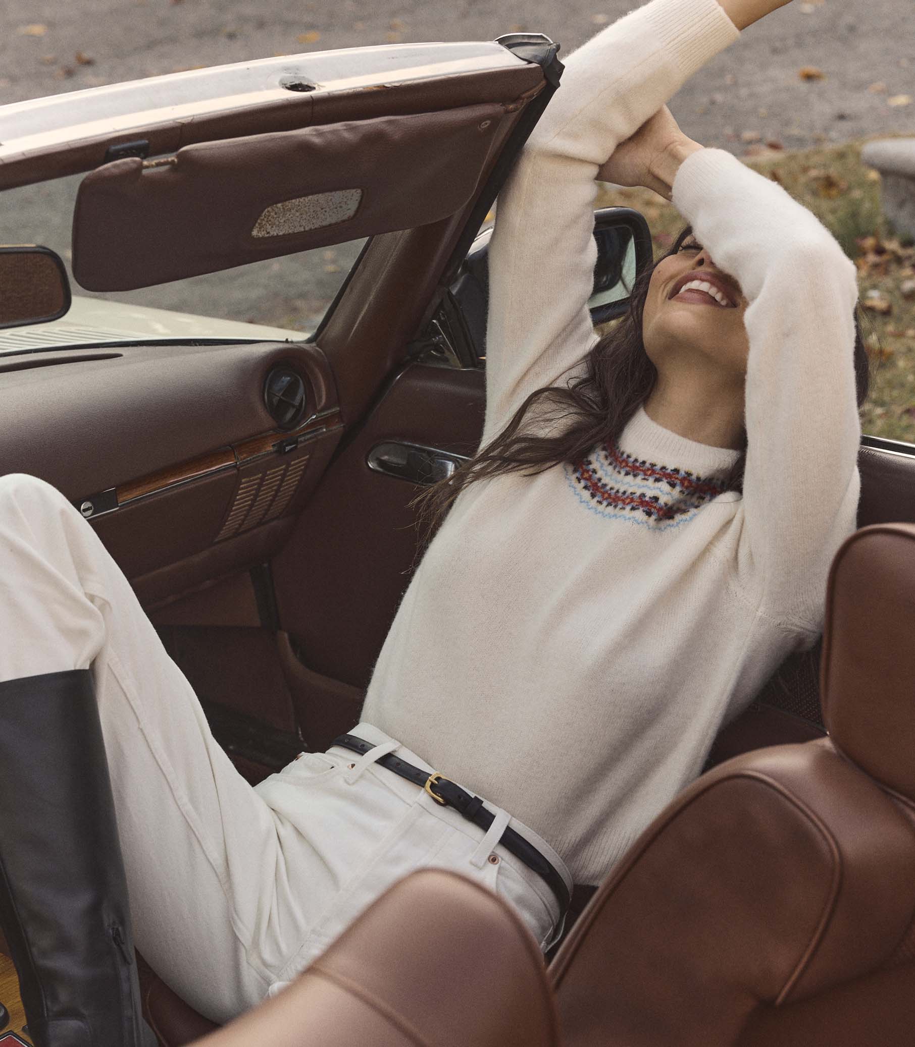 BONIFACE SWEATER -- IVORY ANNECY FAIR ISLE - Image 3