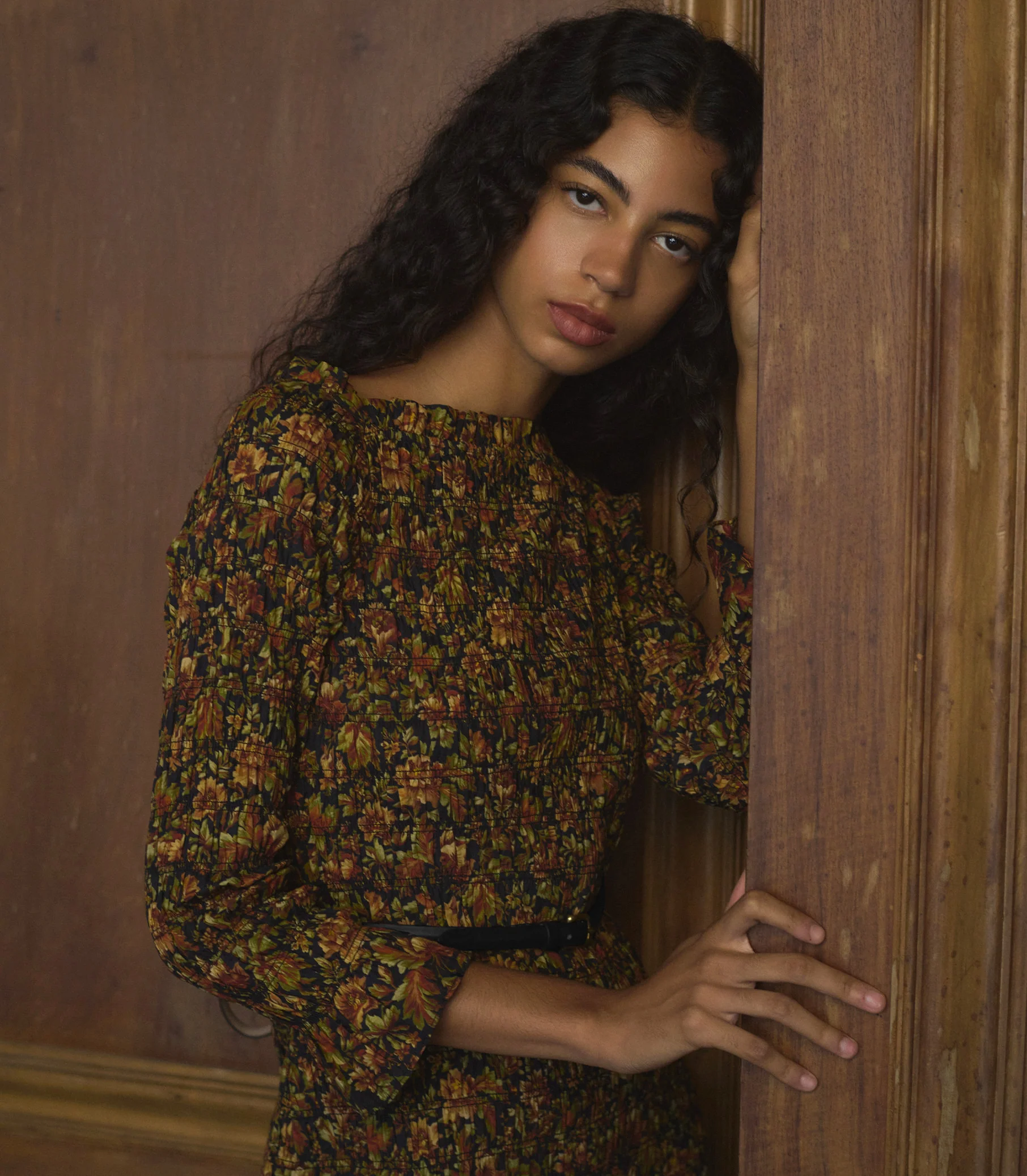 CECILLIA DRESS -- NOIR RÊVE DES JARDINS - Image 2