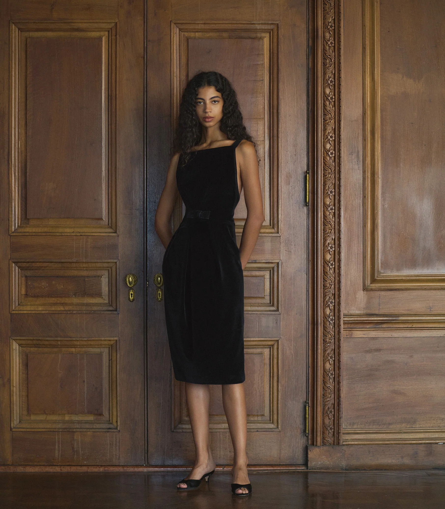 CHANSELLE DRESS -- BLACK - Image 2