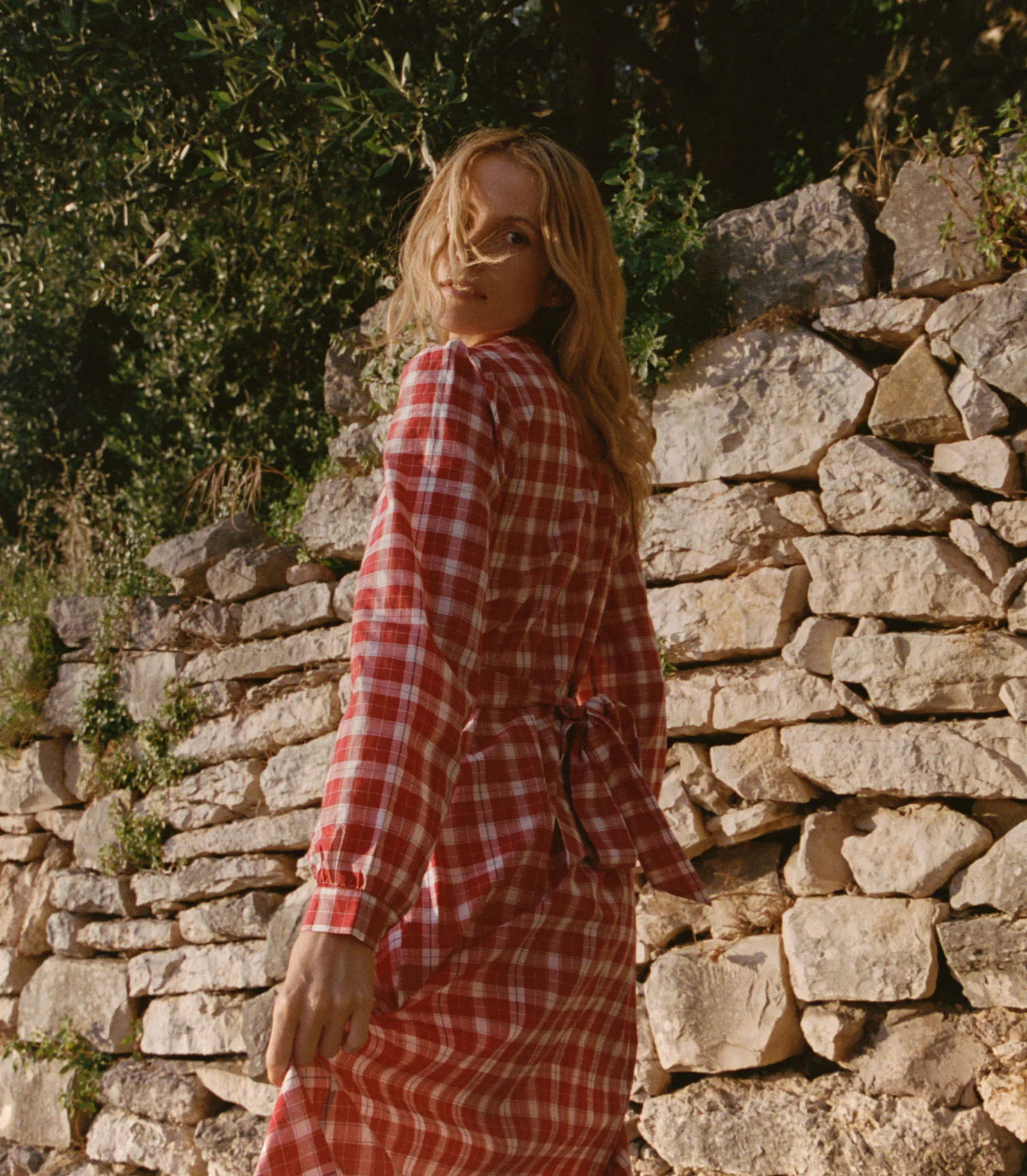 CHARLESTON DRESS -- ALSACE PLAID - Image 6