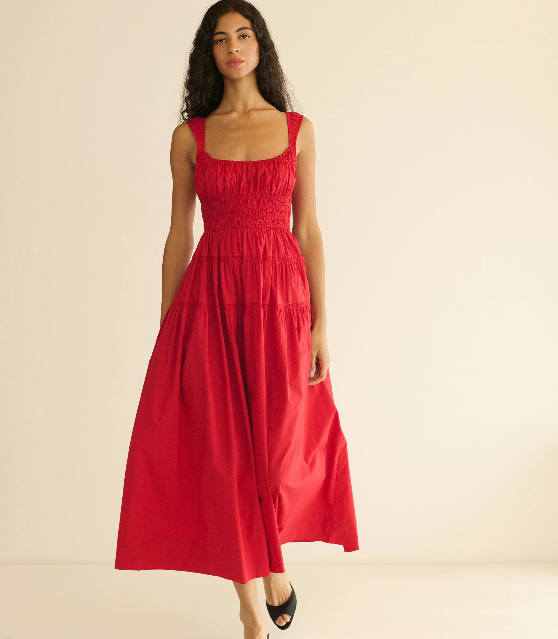 CLOVER DRESS -- DEEP TOMATO - Image 2