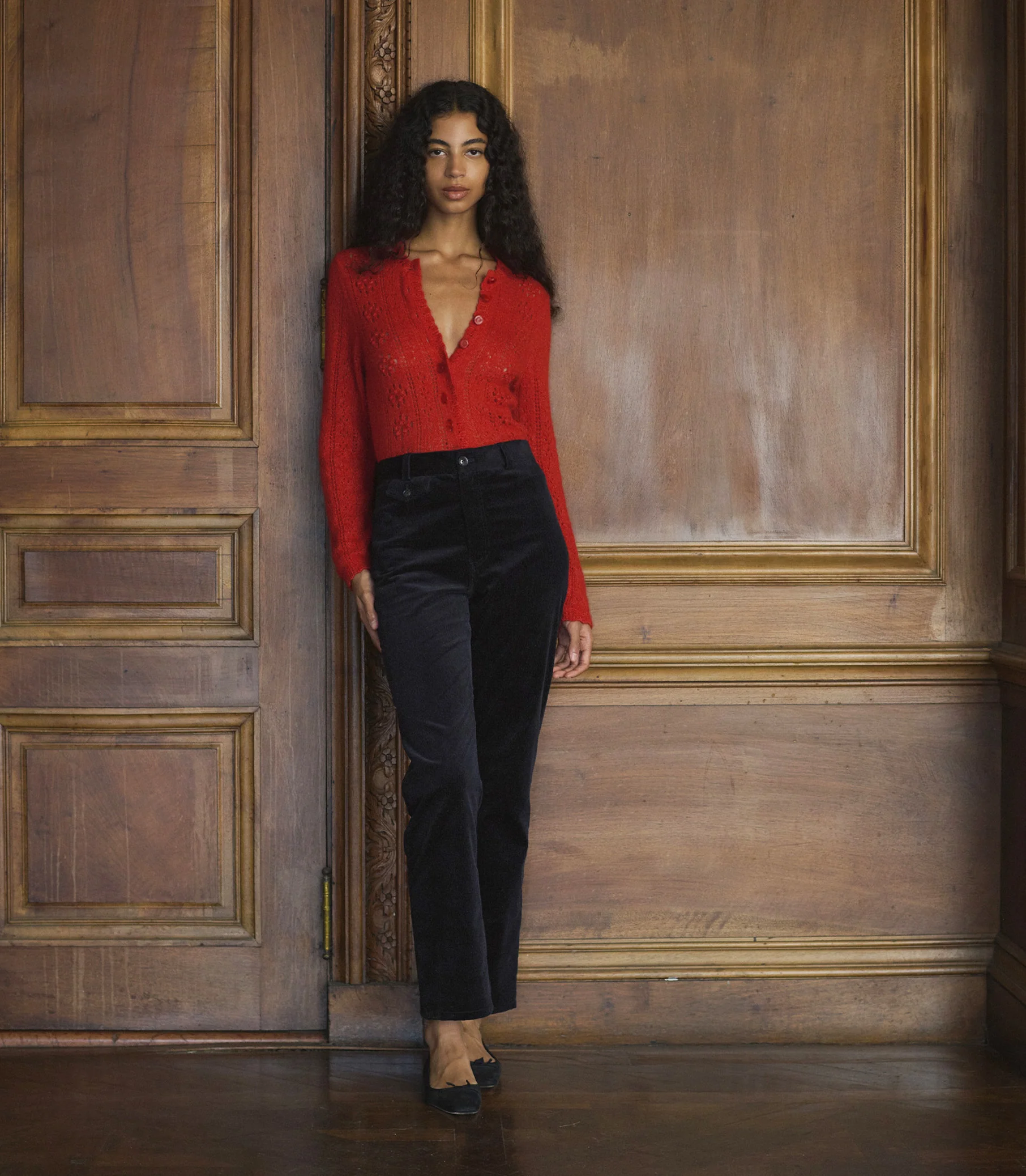 COSETTE CARDIGAN -- CERISE - Image 2