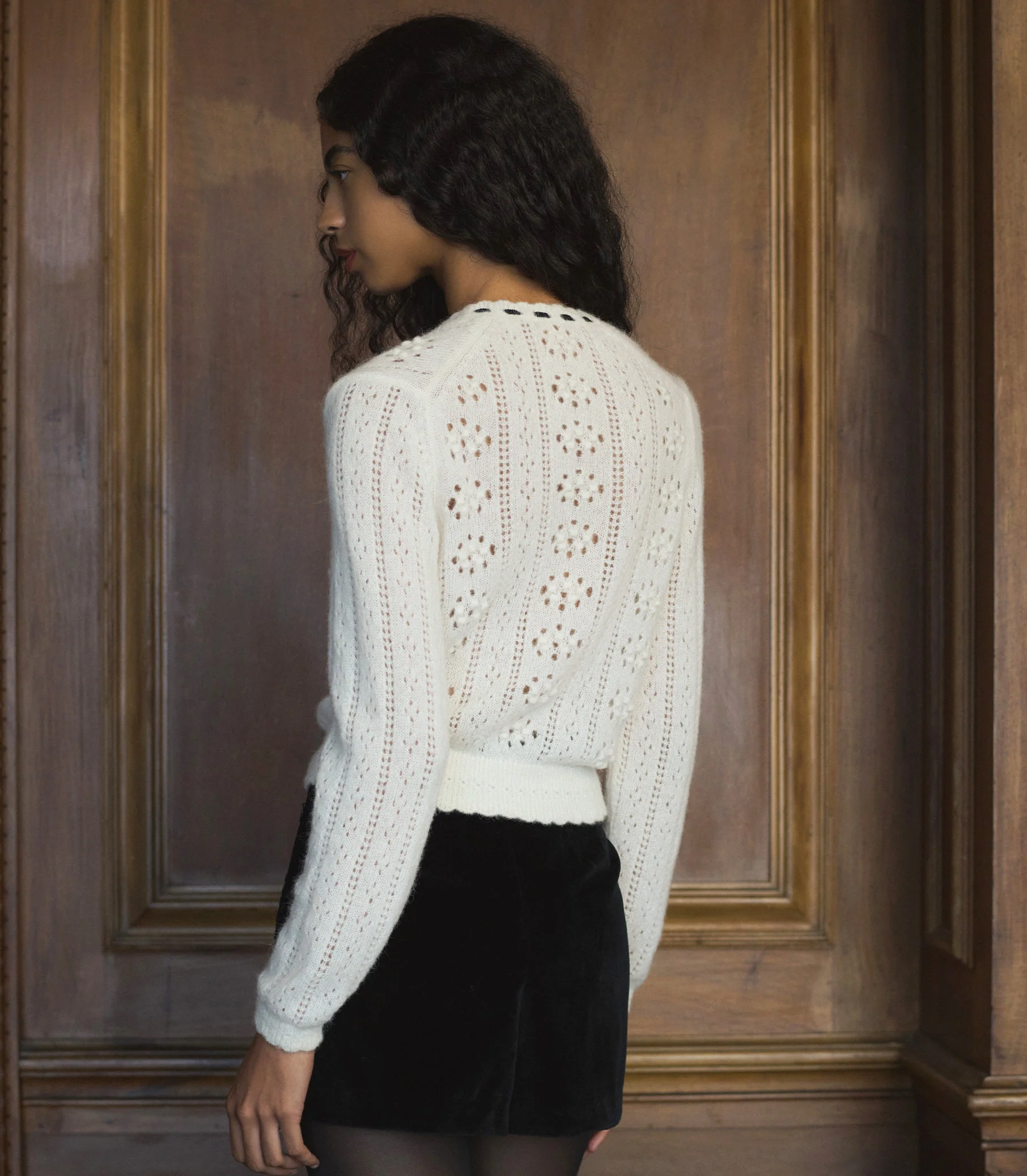 COSETTE CARDIGAN -- IVORY - Image 5