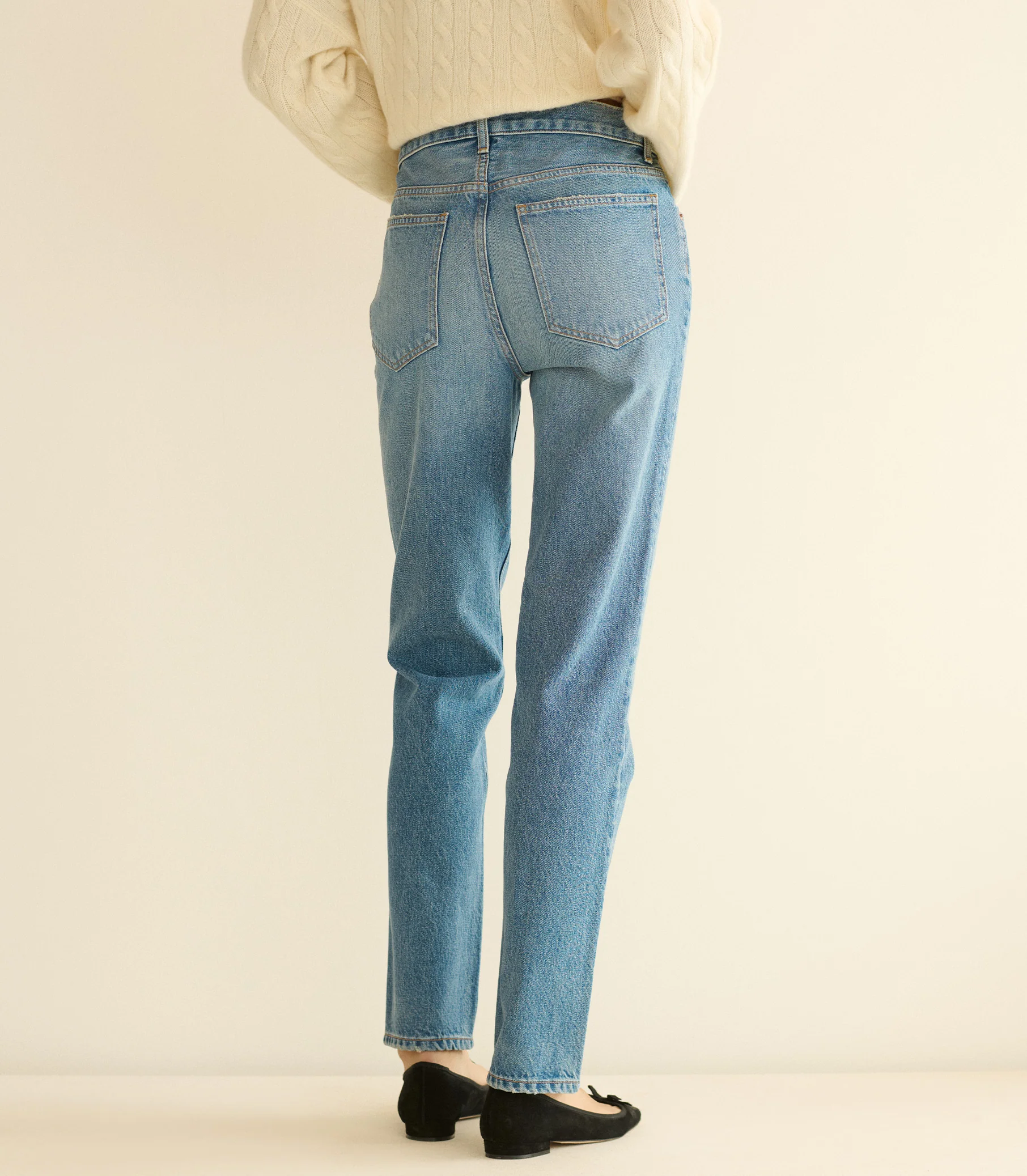DIANA MID RISE JEAN -- MARVILLE WASH - Image 6