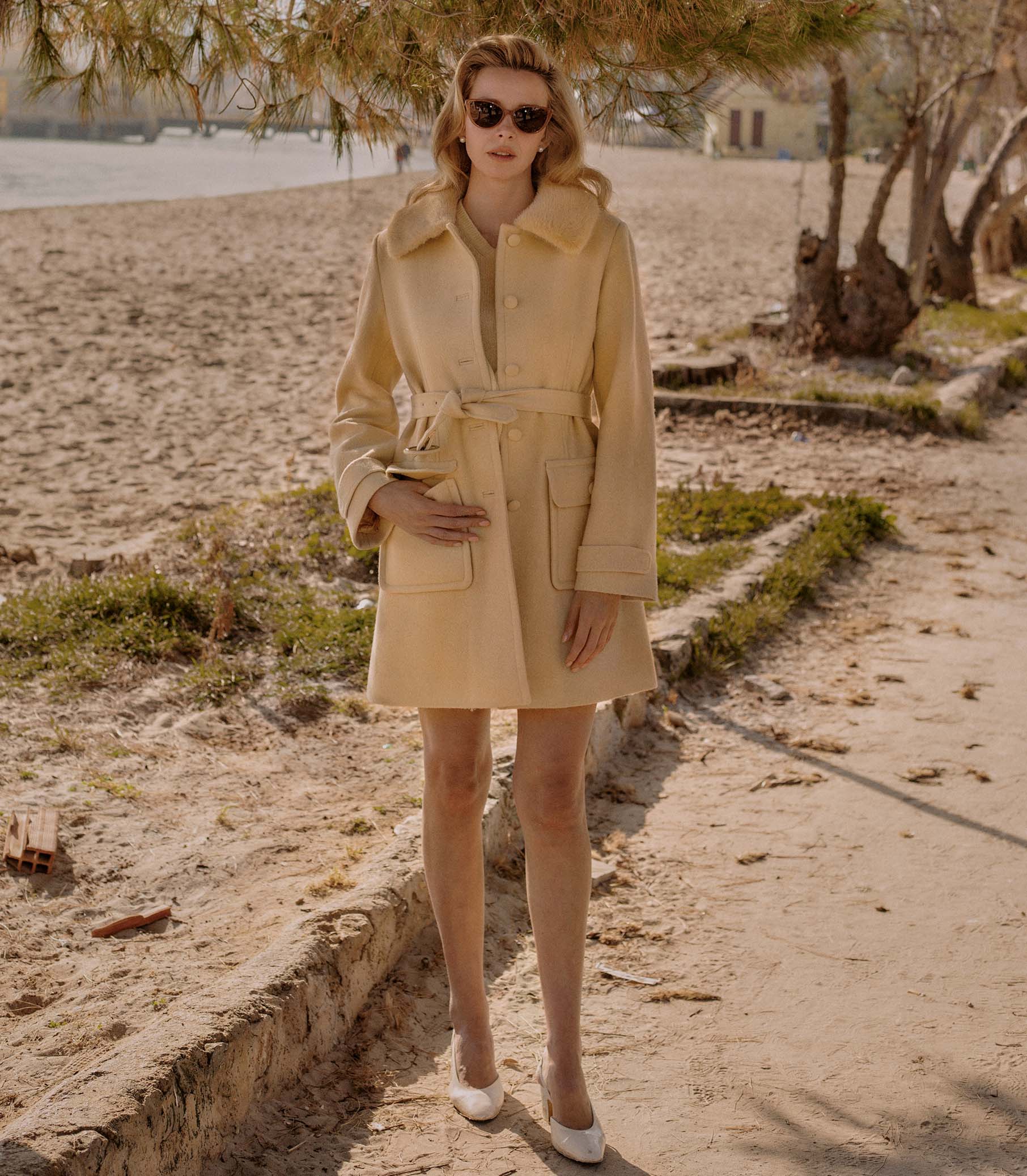 DÔEN BY GARRETT LEIGHT DOYENNE SUNGLASSES -- MINK - Image 3