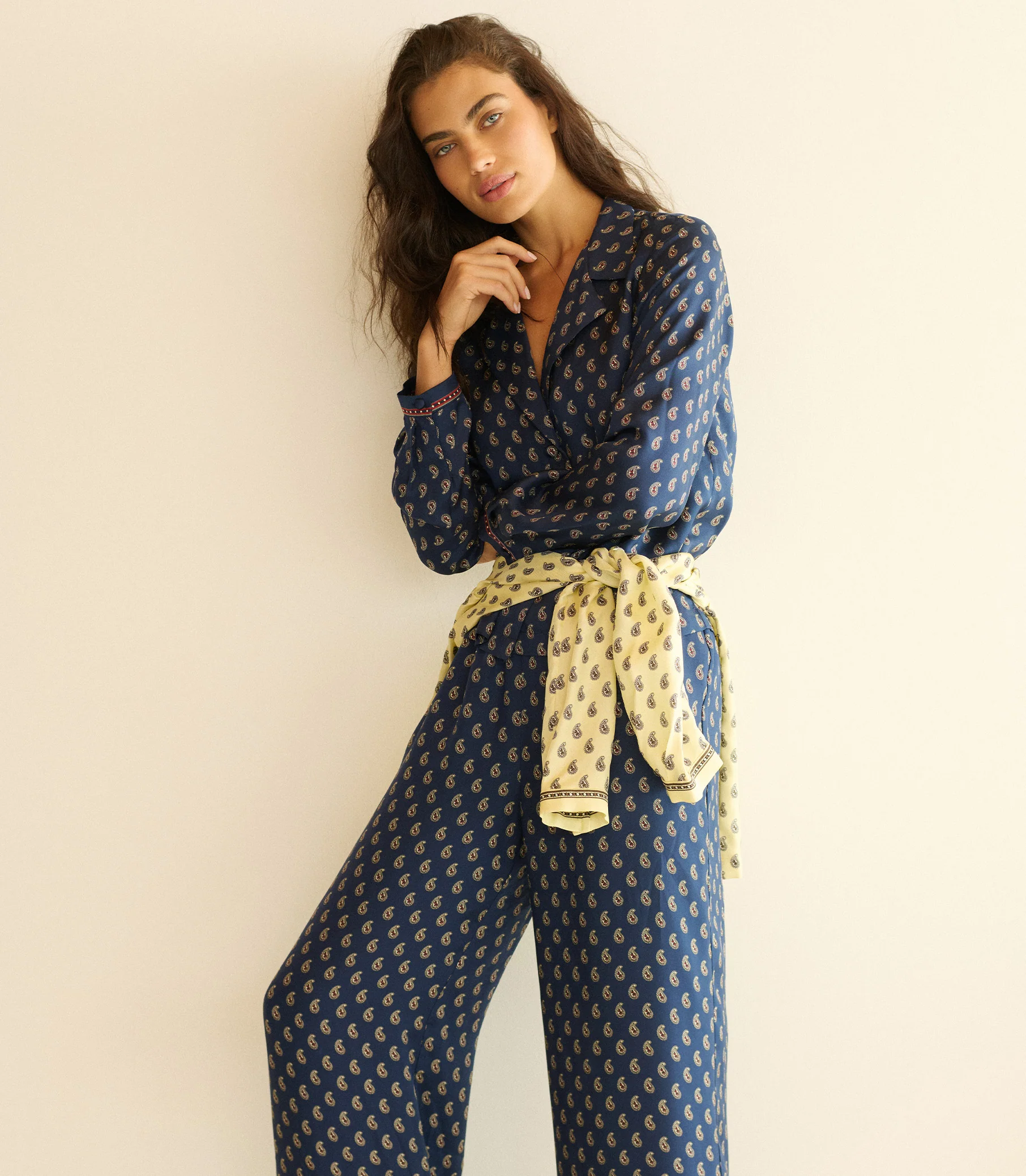 ELENE TOP -- BLEU TAORMINA PAISLEY - Image 5