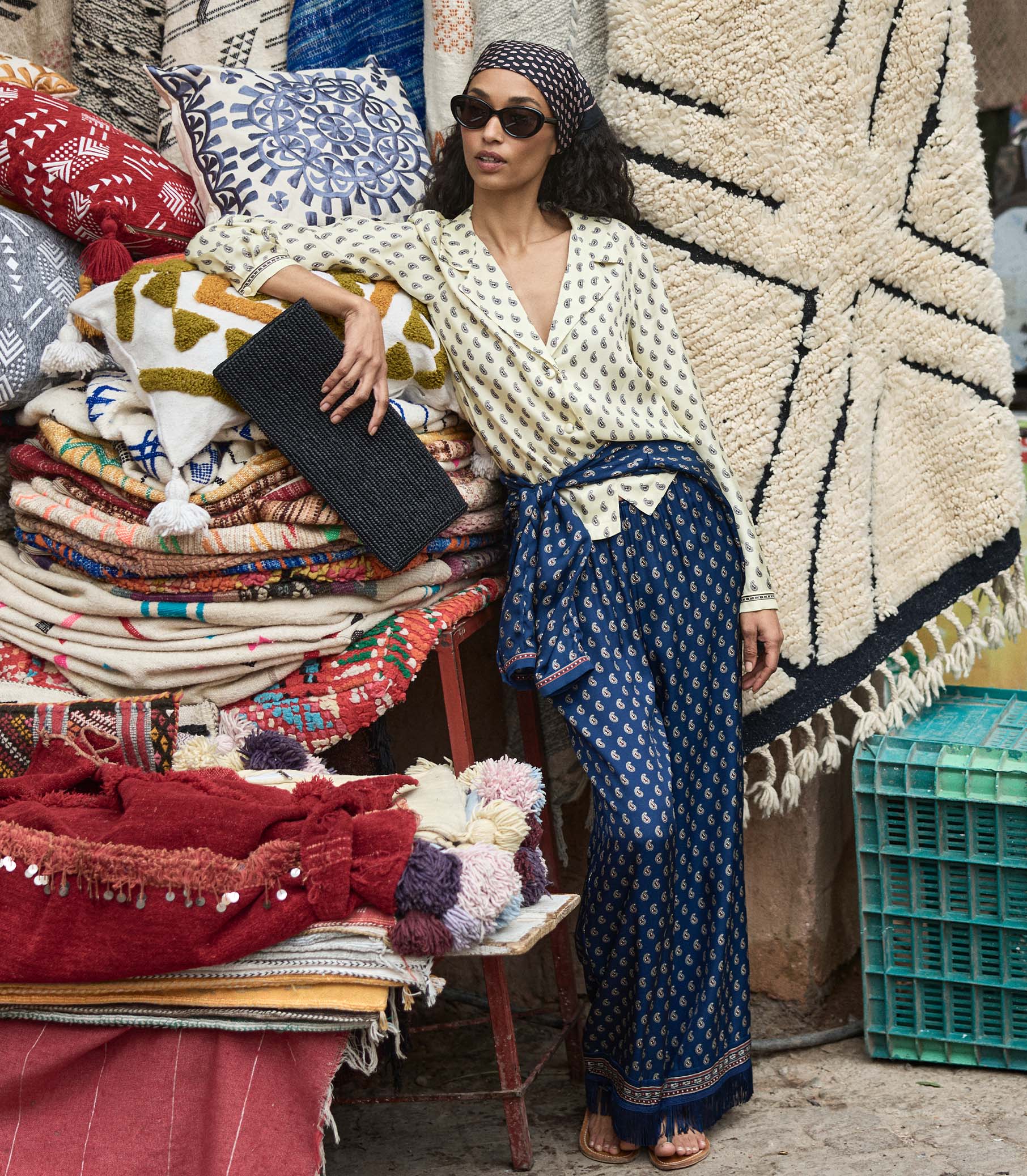 ELENE TOP -- SUNLIGHT TAORMINA PAISLEY - Image 2