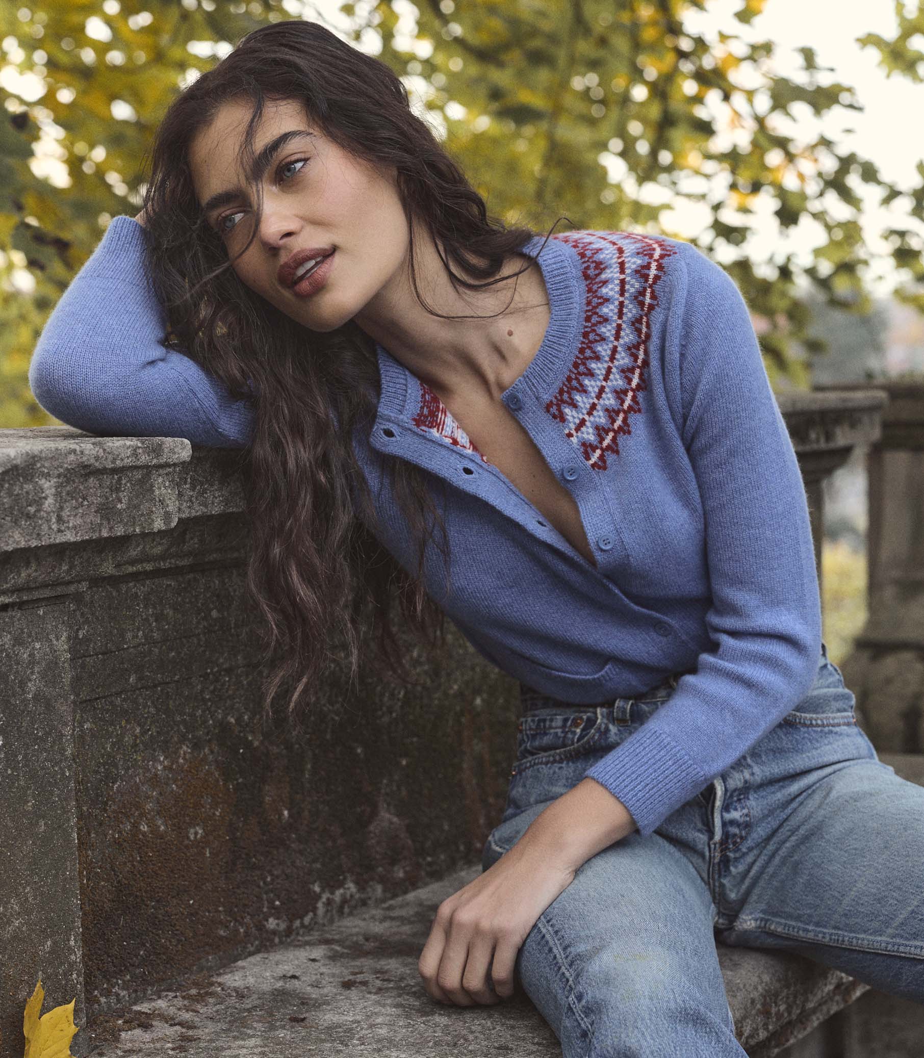 ELLIOT CASHMERE CARDIGAN -- VASHON JACQUARD - Image 5