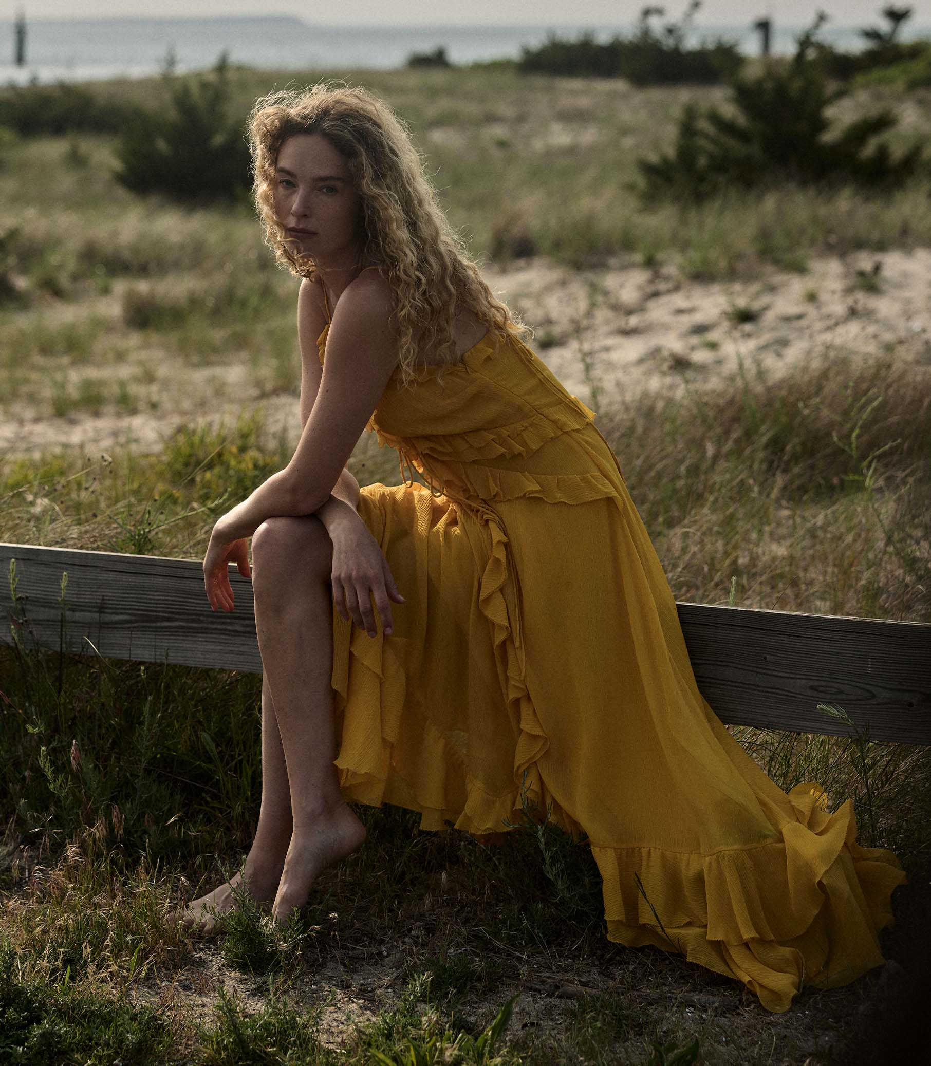 EVELINA DRESS -- GOLDEN ACACIA - Image 2