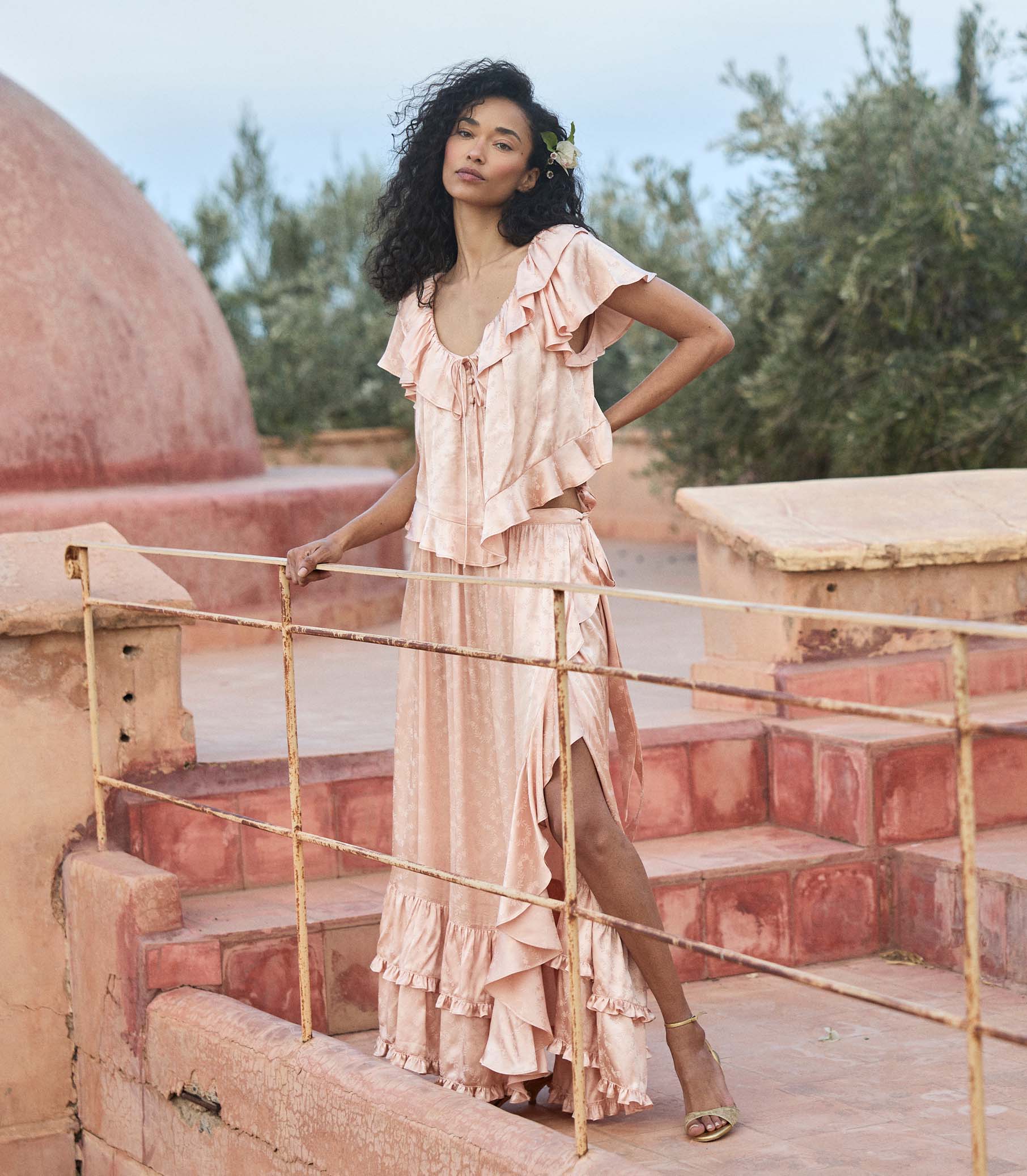 FLORIETTE TOP -- PEACH SORBET - Image 3