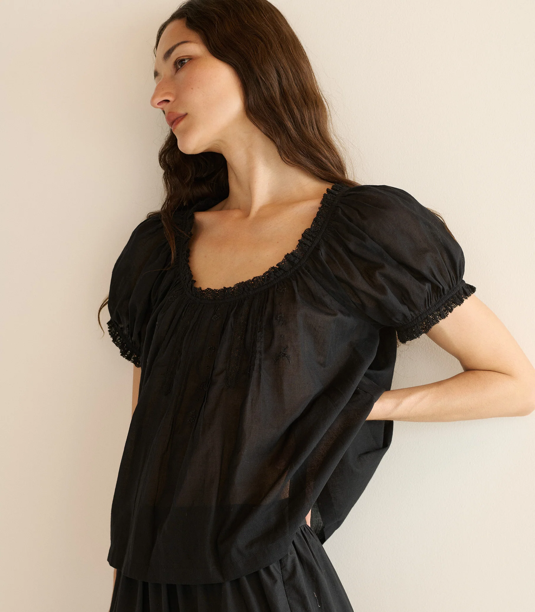 FREDERICA TOP -- BLACK - Image 4