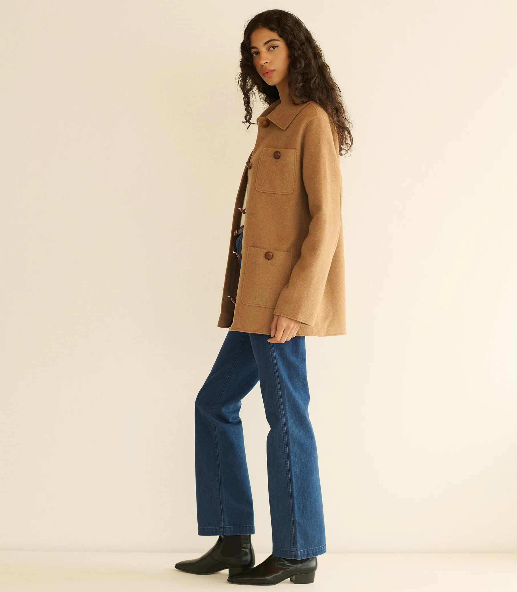 GERMAIN COAT -- LIGHT KHAKI - Image 3