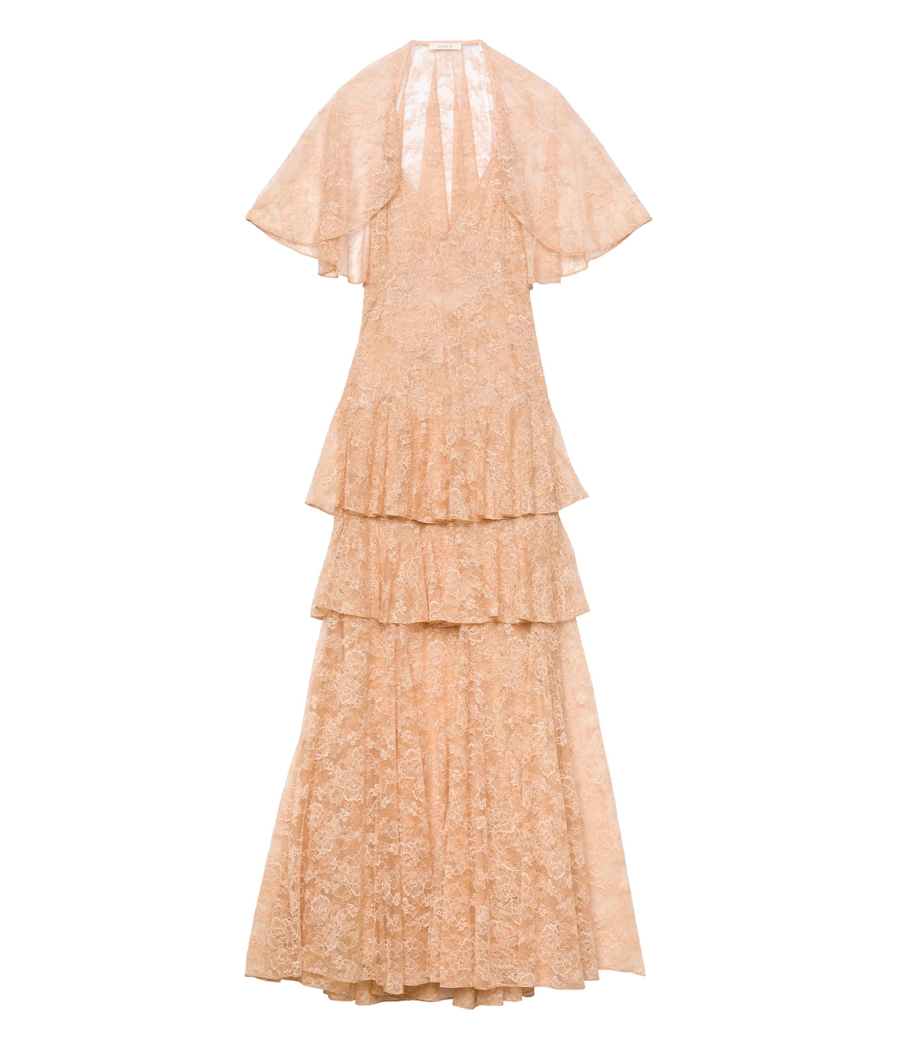 GWYNETH DRESS -- BEIGE PEARL - Image 9