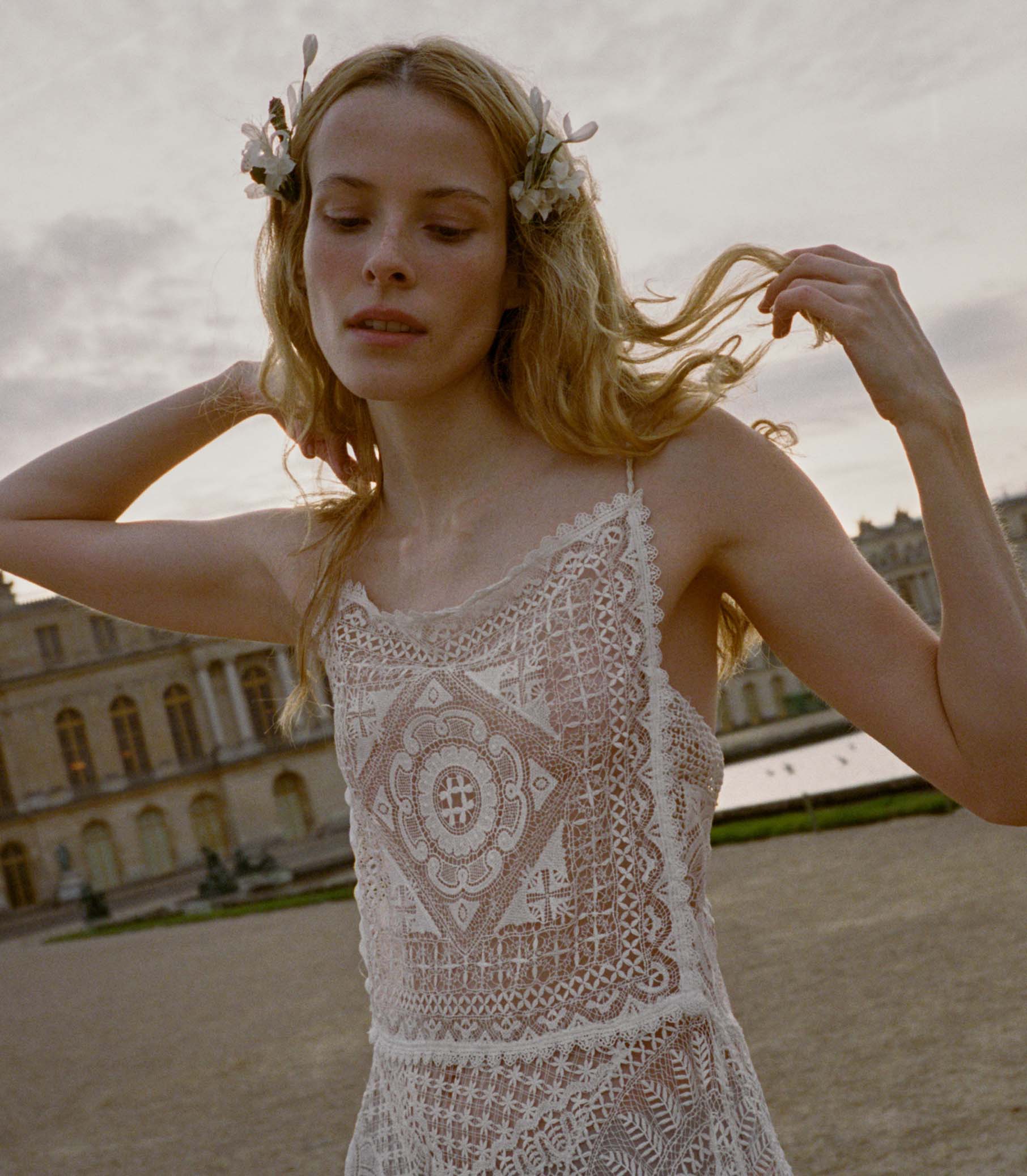 HANDKERCHIEF ANNIVERSARY DRESS -- SALT - Image 2