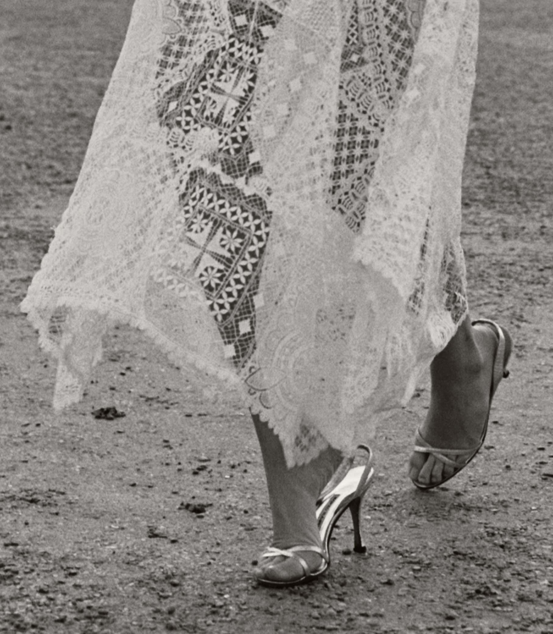HANDKERCHIEF ANNIVERSARY DRESS -- SALT - Image 3