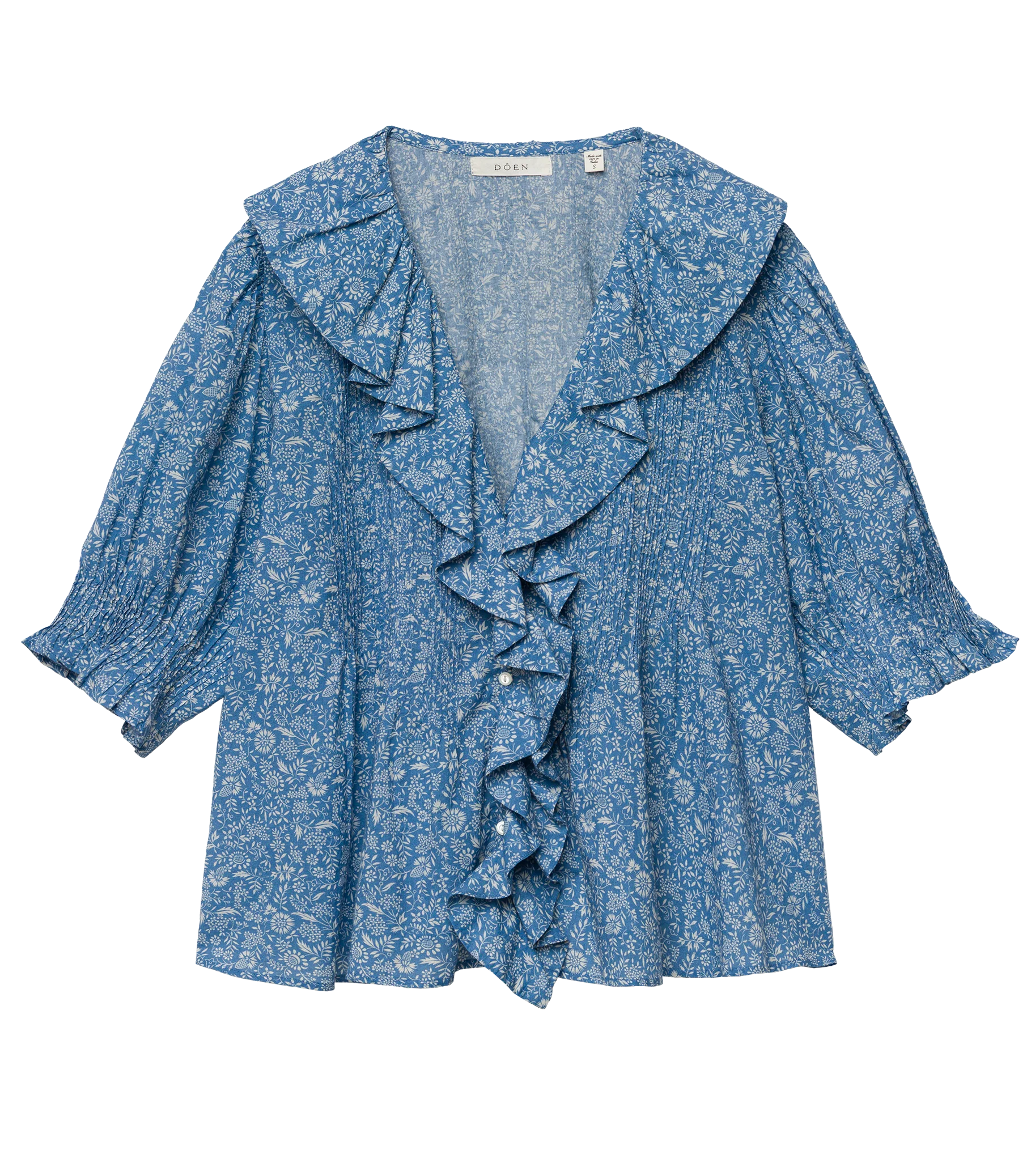 HENRI TOP -- BLUE GARDEN BLOOM - Image 6