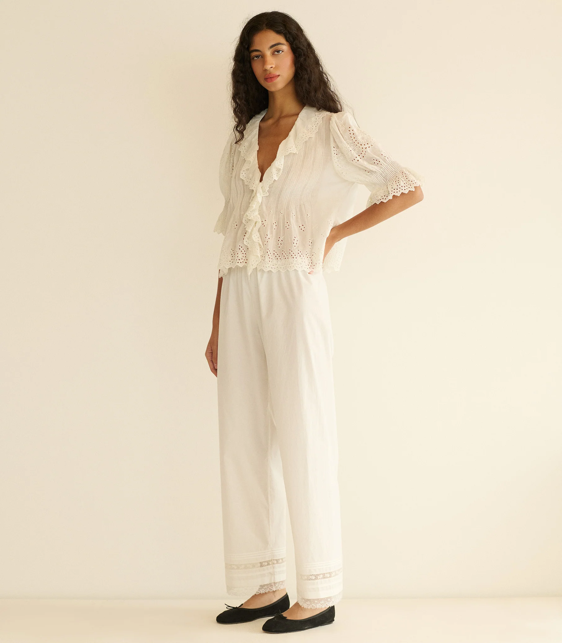 HENRI TOP -- SALT EYELET - Image 2
