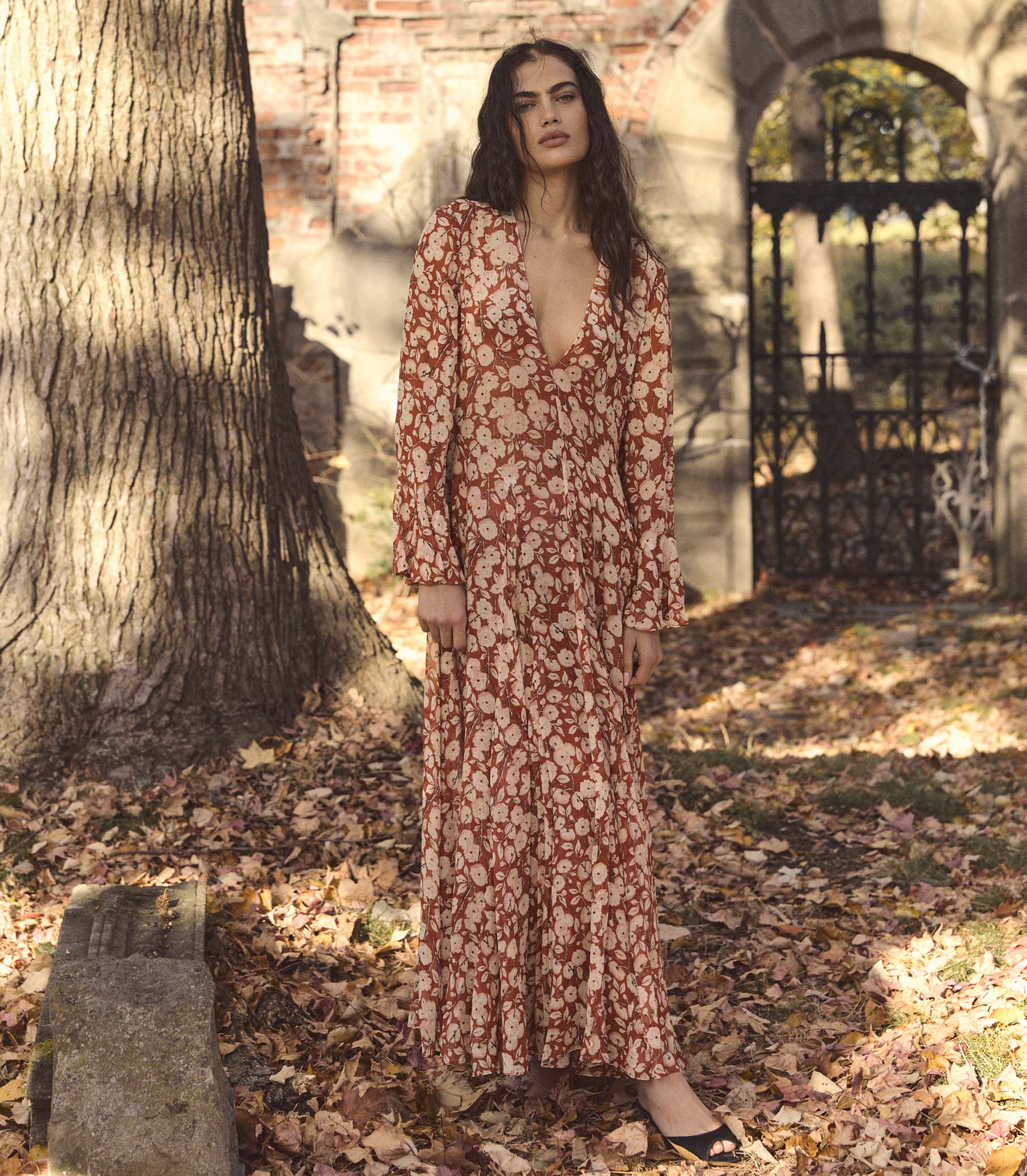 IMELDA DRESS -- ROUGE AMBRIDGE ROSE - Image 2