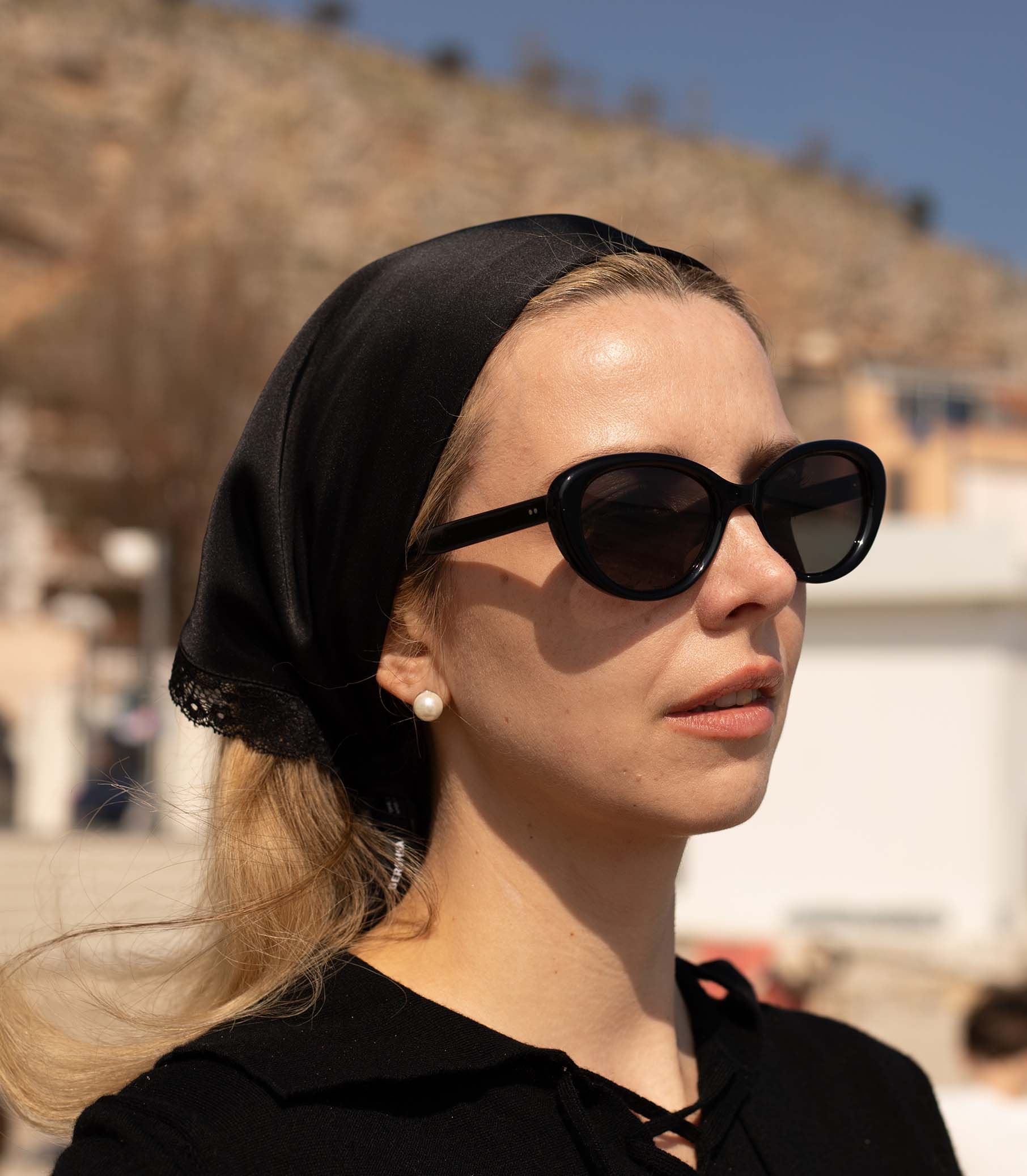 DÔEN BY GARRETT LEIGHT INGÉNUE SUNGLASSES -- BLACK - Image 4