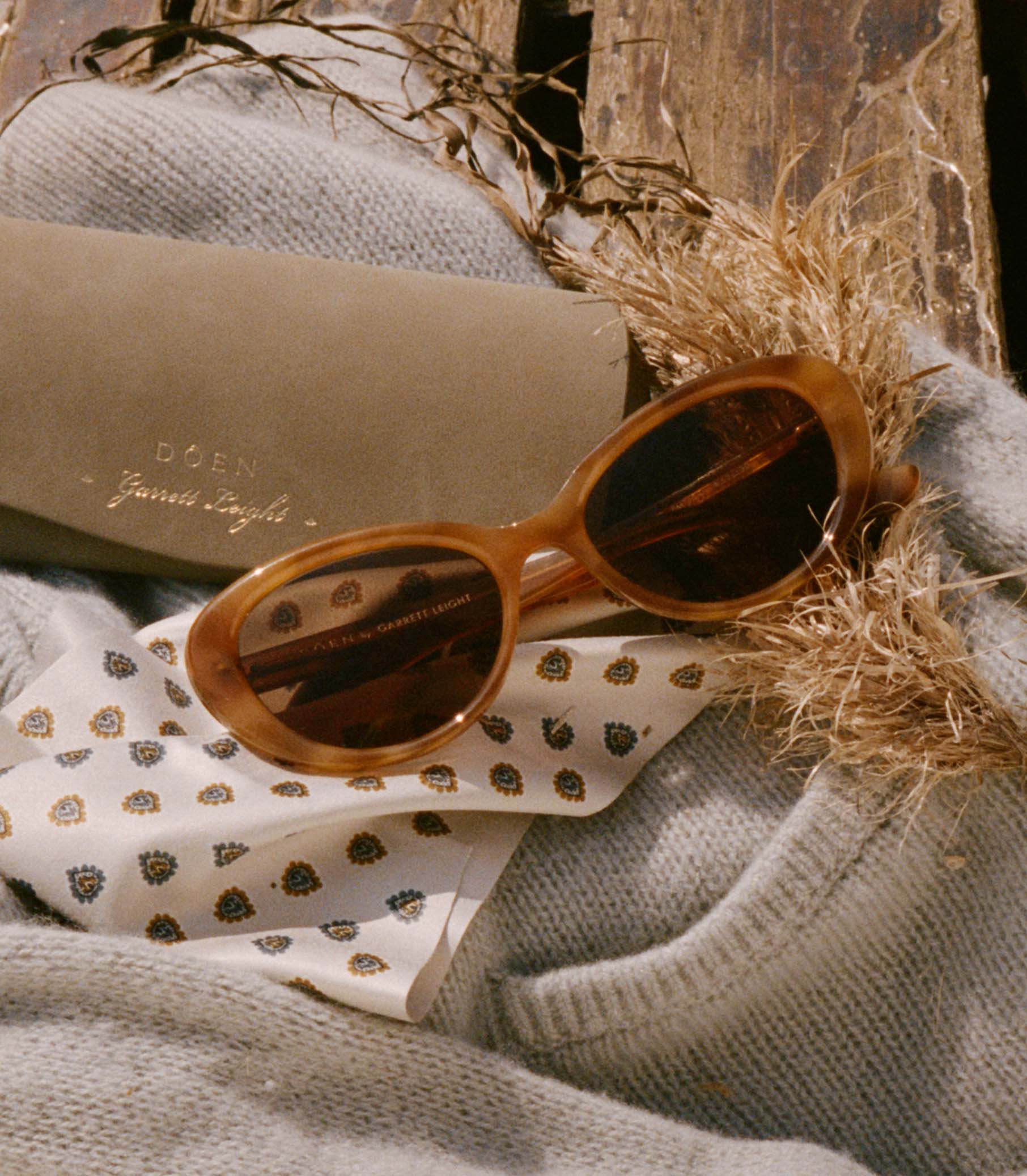 DÔEN BY GARRETT LEIGHT INGÉNUE SUNGLASSES -- EMBER TORTOISE - Image 5