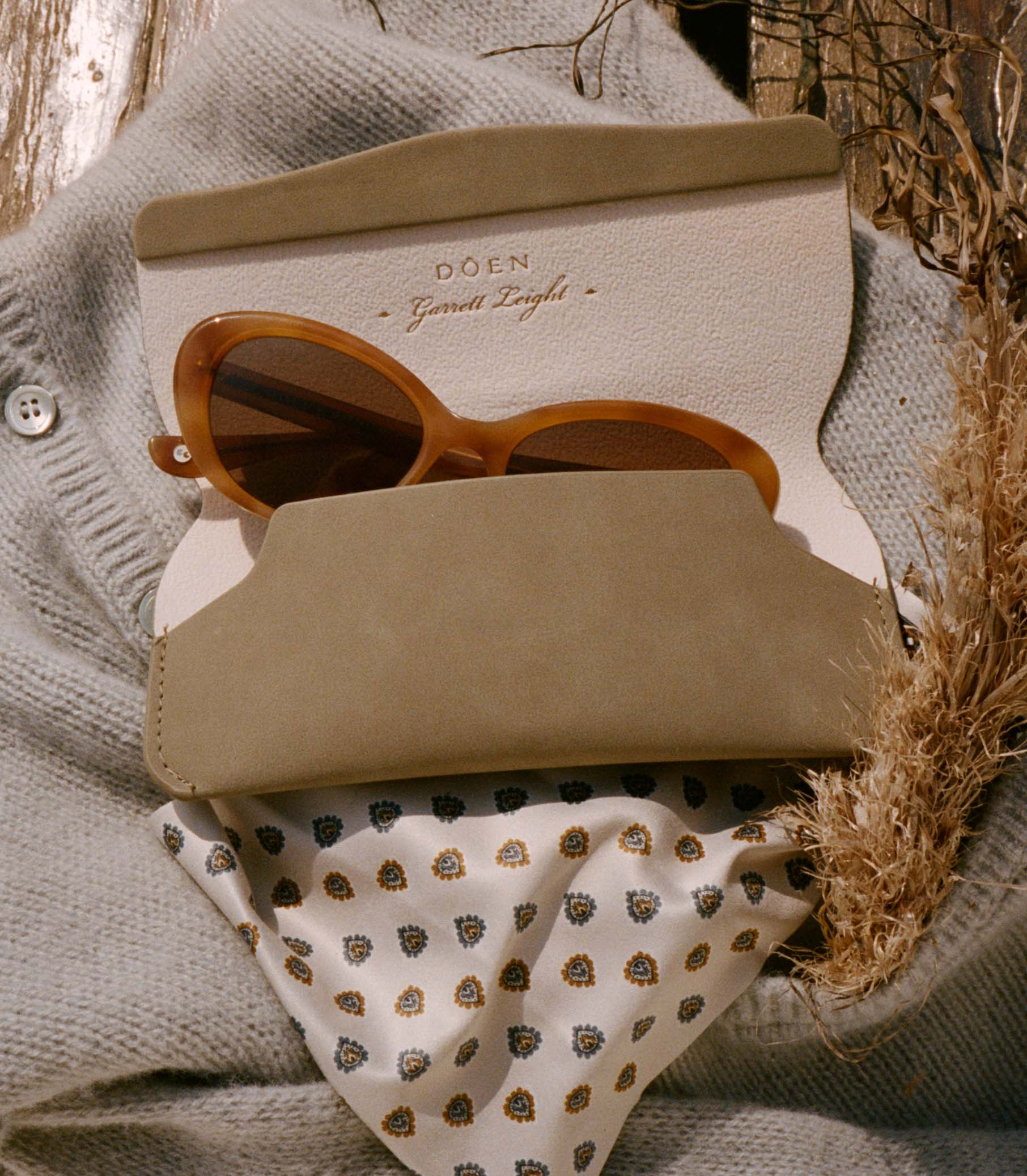 DÔEN BY GARRETT LEIGHT INGÉNUE SUNGLASSES -- EMBER TORTOISE - Image 6