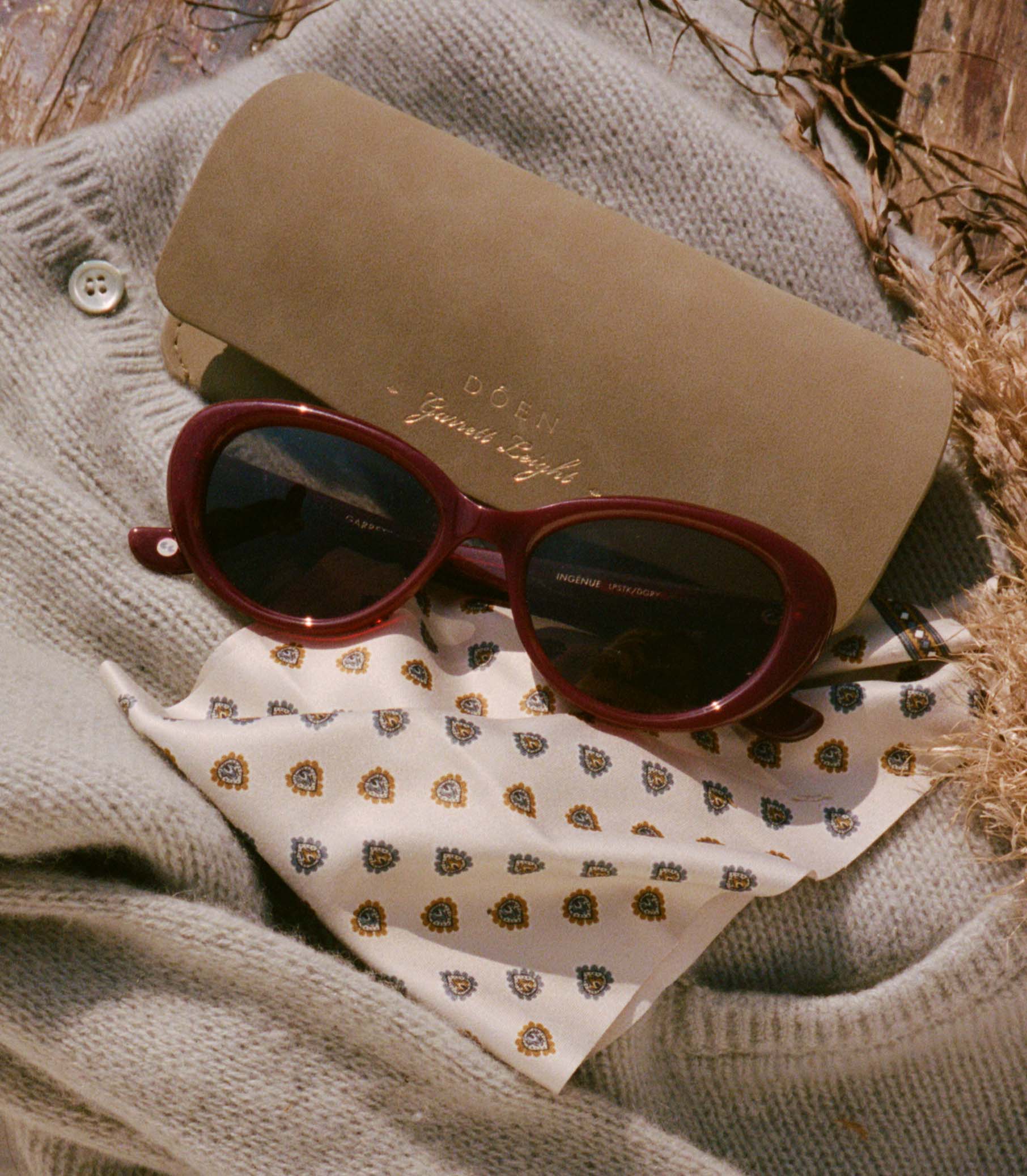 DÔEN BY GARRETT LEIGHT INGÉNUE SUNGLASSES -- LIPSTICK - Image 6