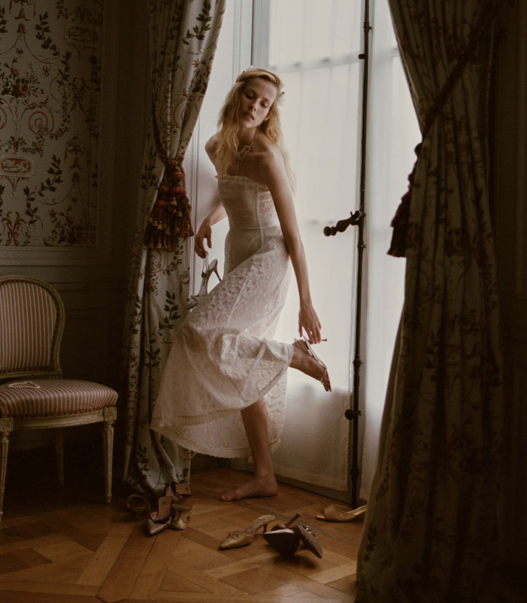 JOSEPHINE ANNIVERSARY DRESS -- SALT - Image 4