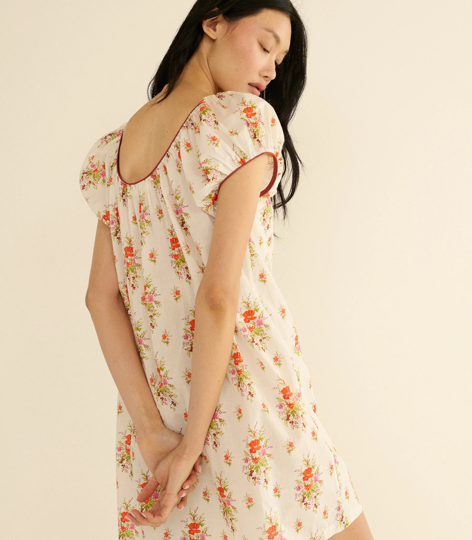 JULIA DRESS -- ROSE PETIT BOUQUET DE CHAMONIX - Image 4