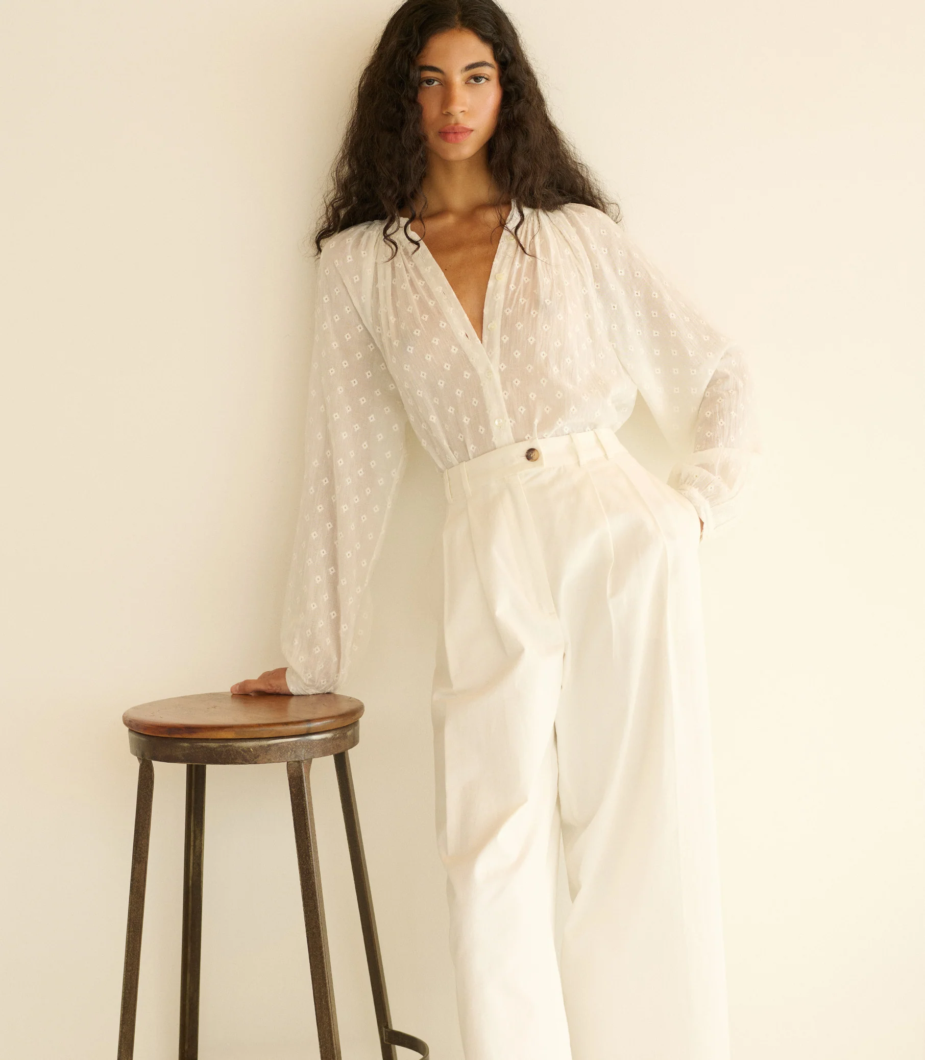 JULIENNE TOP -- SALT MARSEILLE EMBROIDERY - Image 2