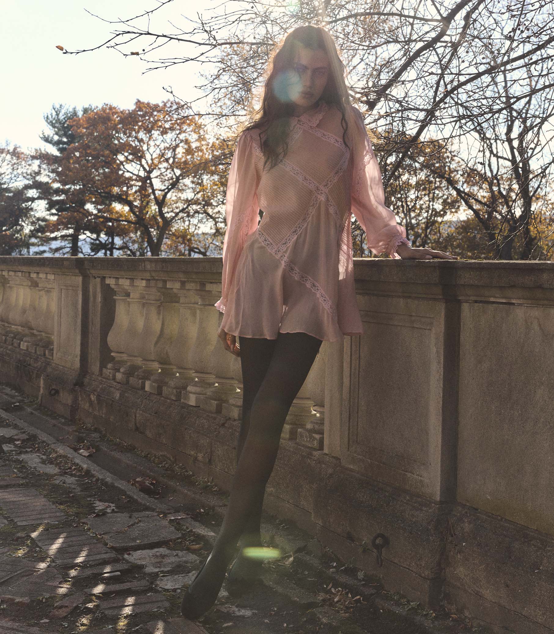 LOUISETTE DRESS -- PINK HYDRANGEA - Image 4