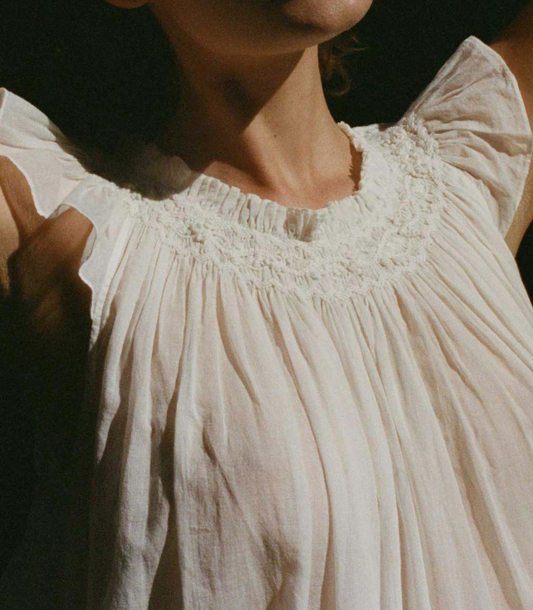 LOVISA NIGHTGOWN -- SALT - Image 2