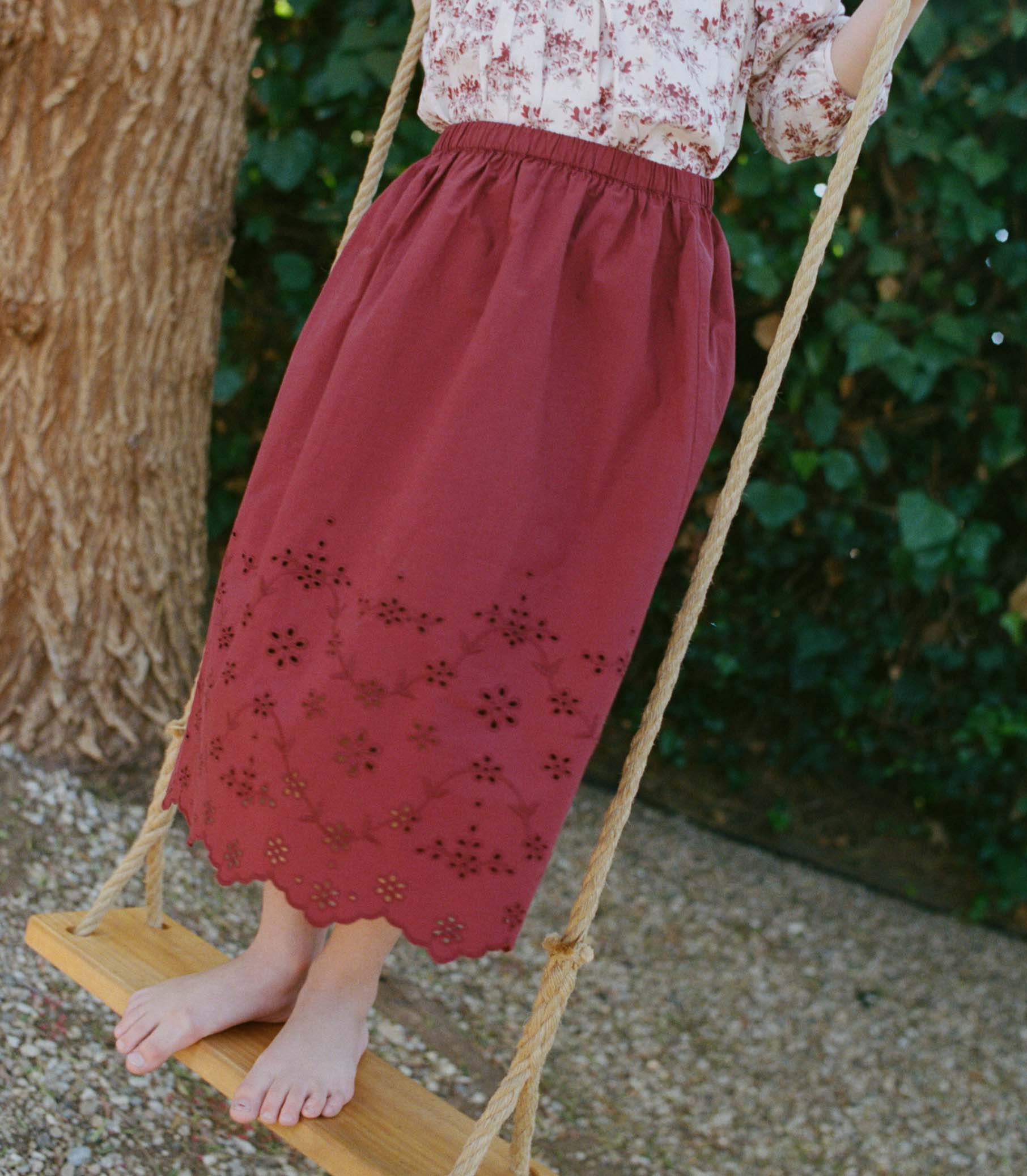 MACI SKIRT -- DRIED CHERRY - Image 2