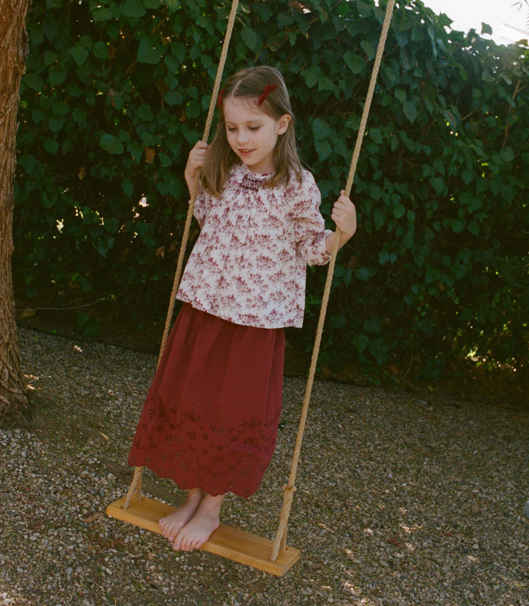MACI SKIRT -- DRIED CHERRY - Image 3