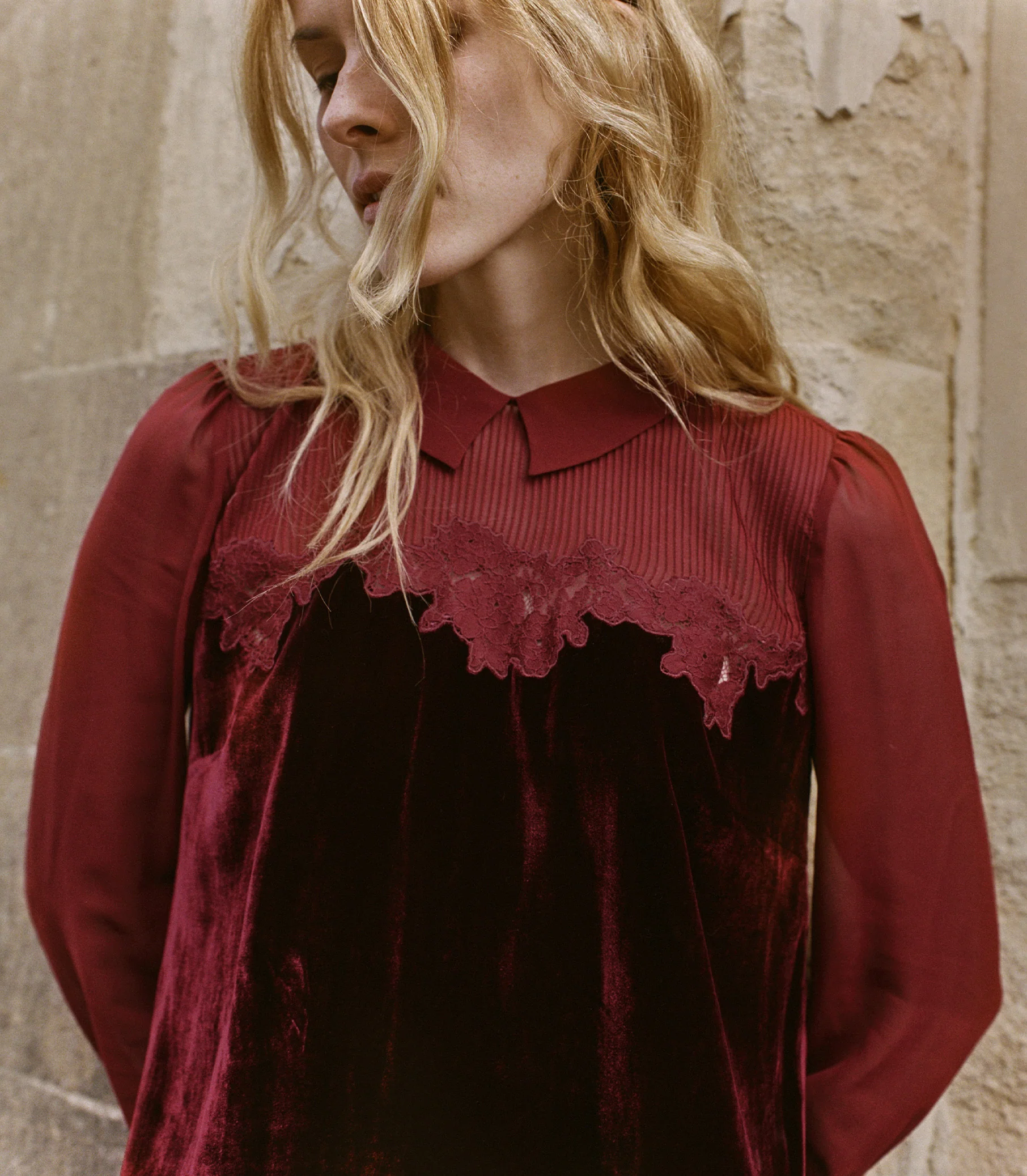 MADELYNNE DRESS -- VINO ROSSO - Image 2