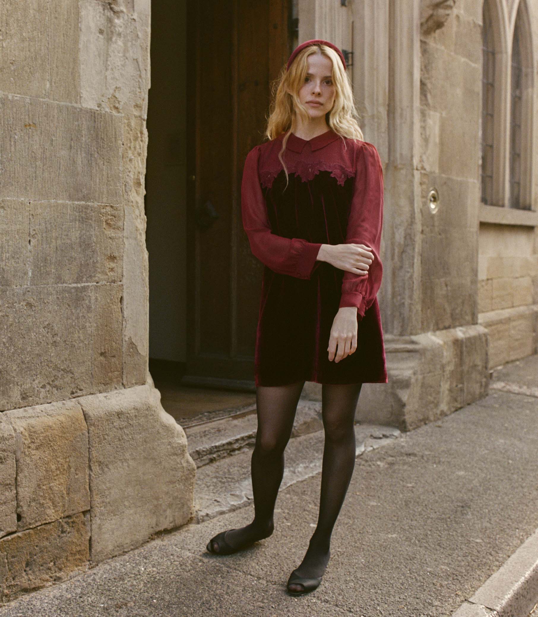 MADELYNNE DRESS -- VINO ROSSO - Image 7