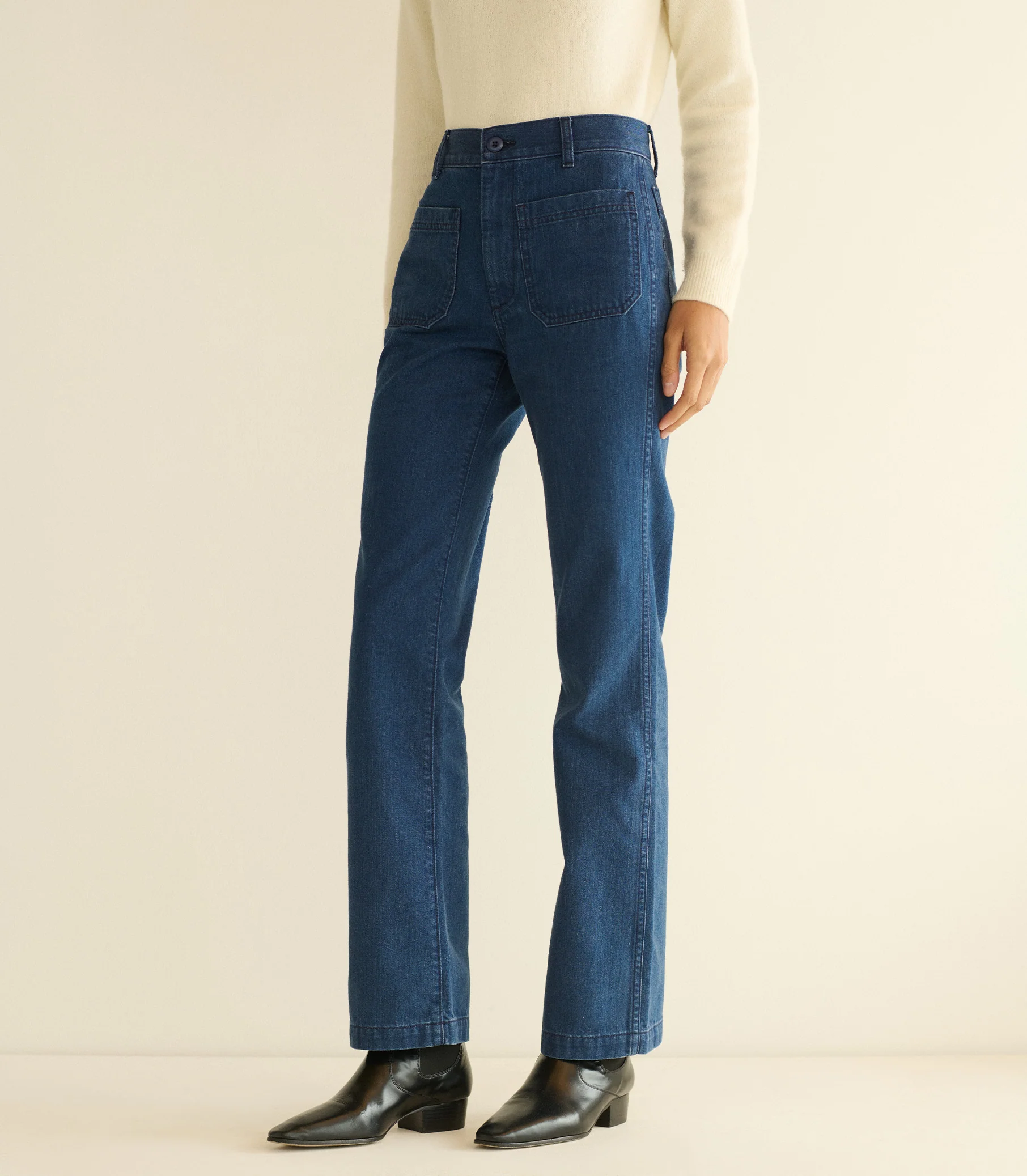MARITIME MID RISE JEAN -- SIRENES WASH - Image 2