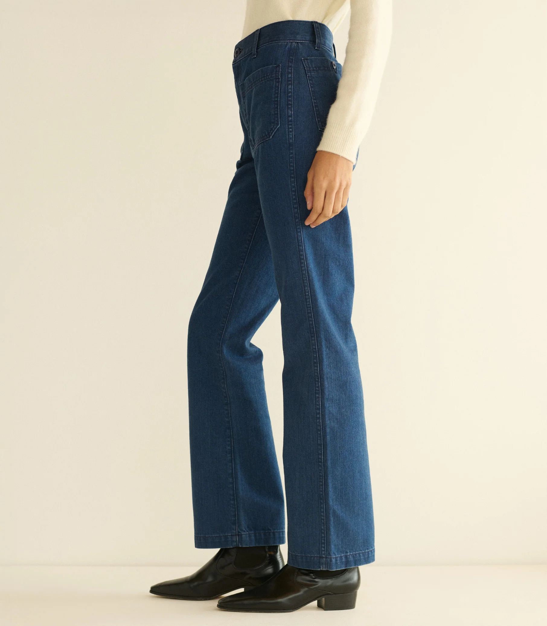 MARITIME MID RISE JEAN -- SIRENES WASH - Image 3
