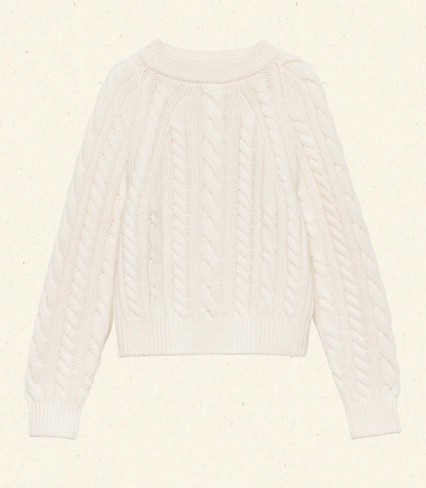 MARLOWE CASHMERE SWEATER -- IVORY - Image 5