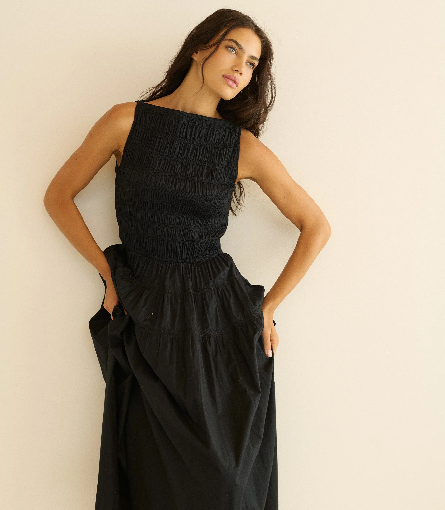 MELIE DRESS -- BLACK - Image 4