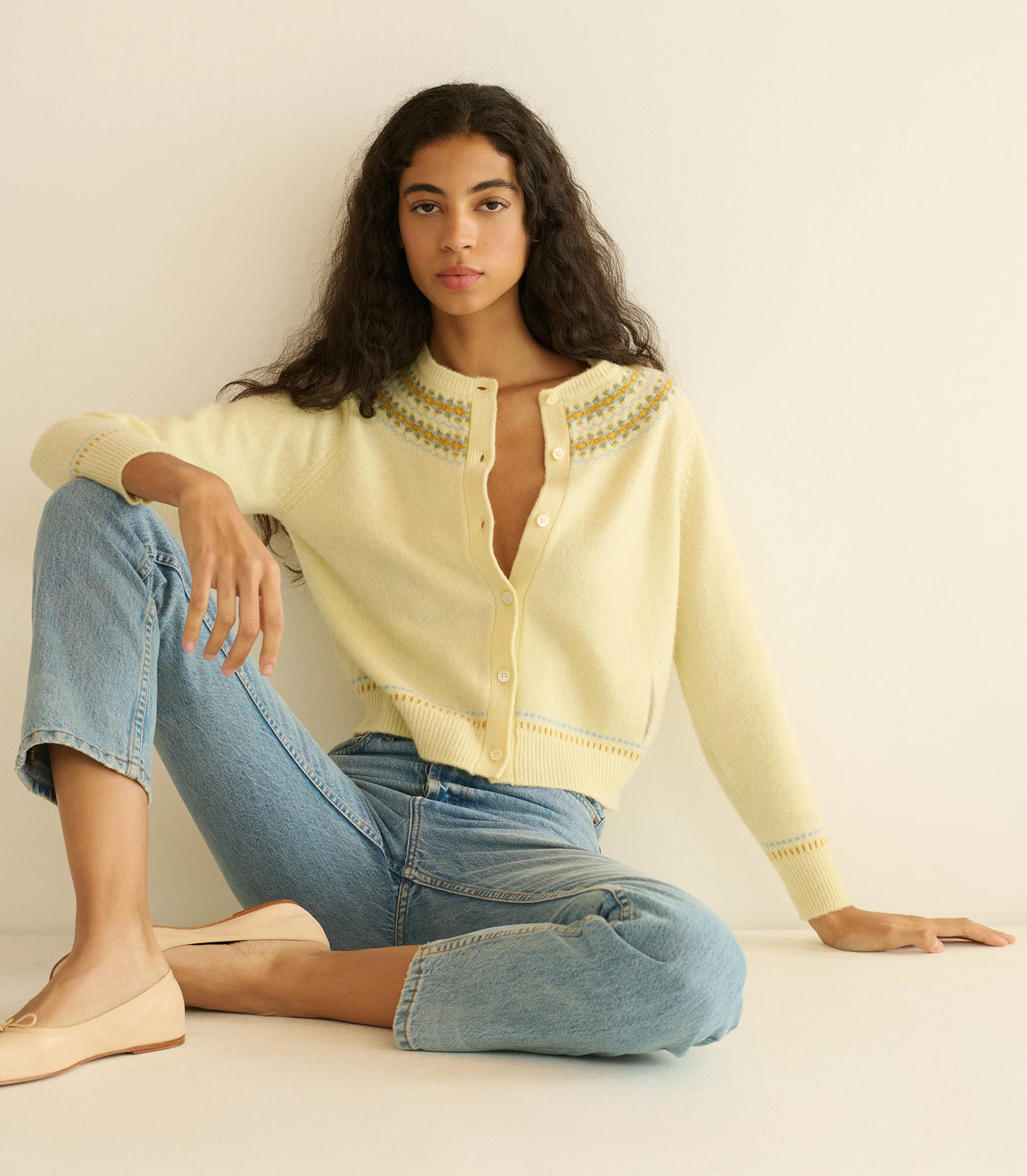 OLYMPE CARDIGAN -- GATEAU ANNECY FAIR ISLE - Image 2