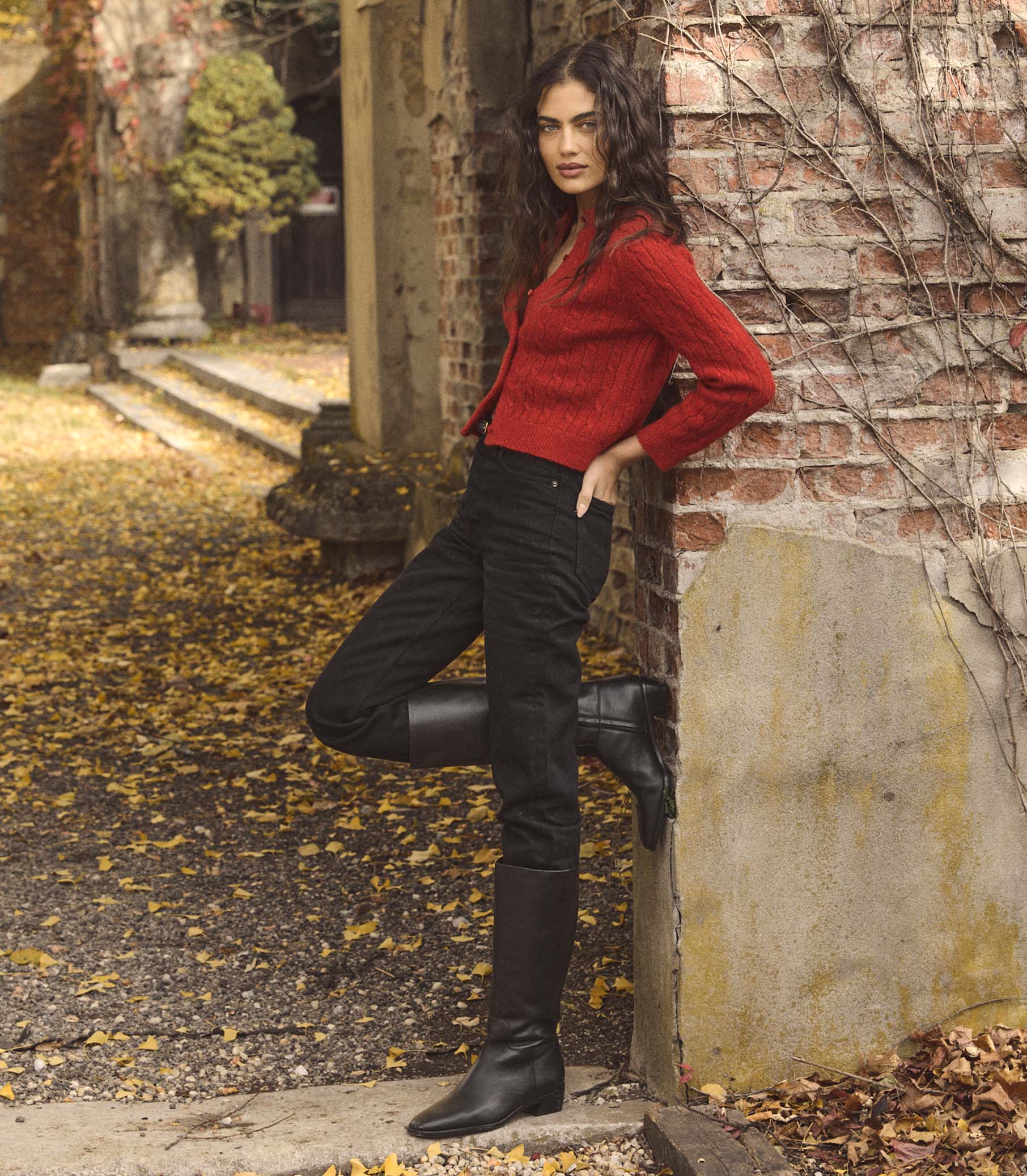 PENROSE CARDIGAN -- CERISE - Image 2