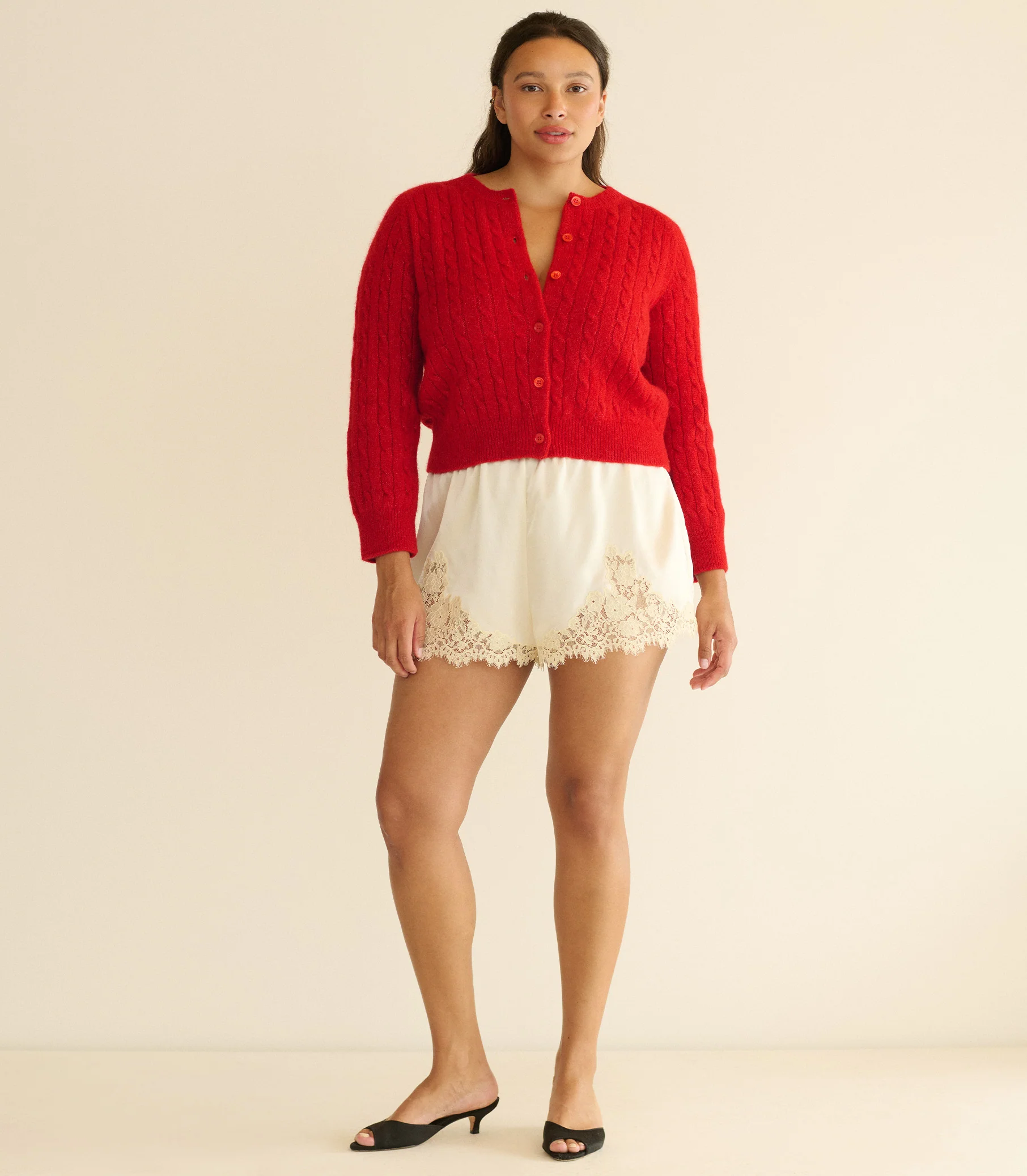 PENROSE CARDIGAN -- CERISE - Image 7