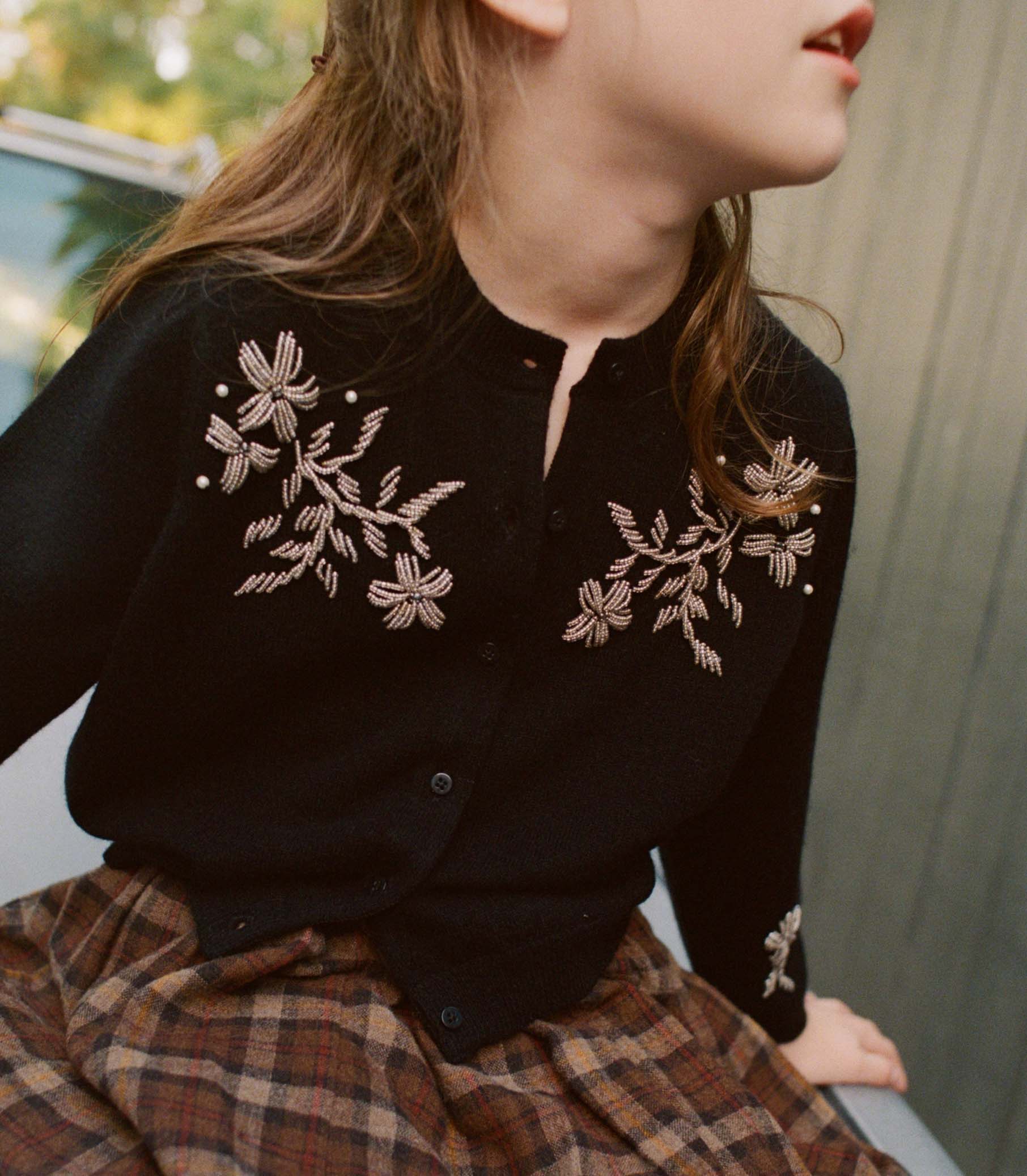 PETIT TRESOR CARDIGAN -- BLACK - Image 2
