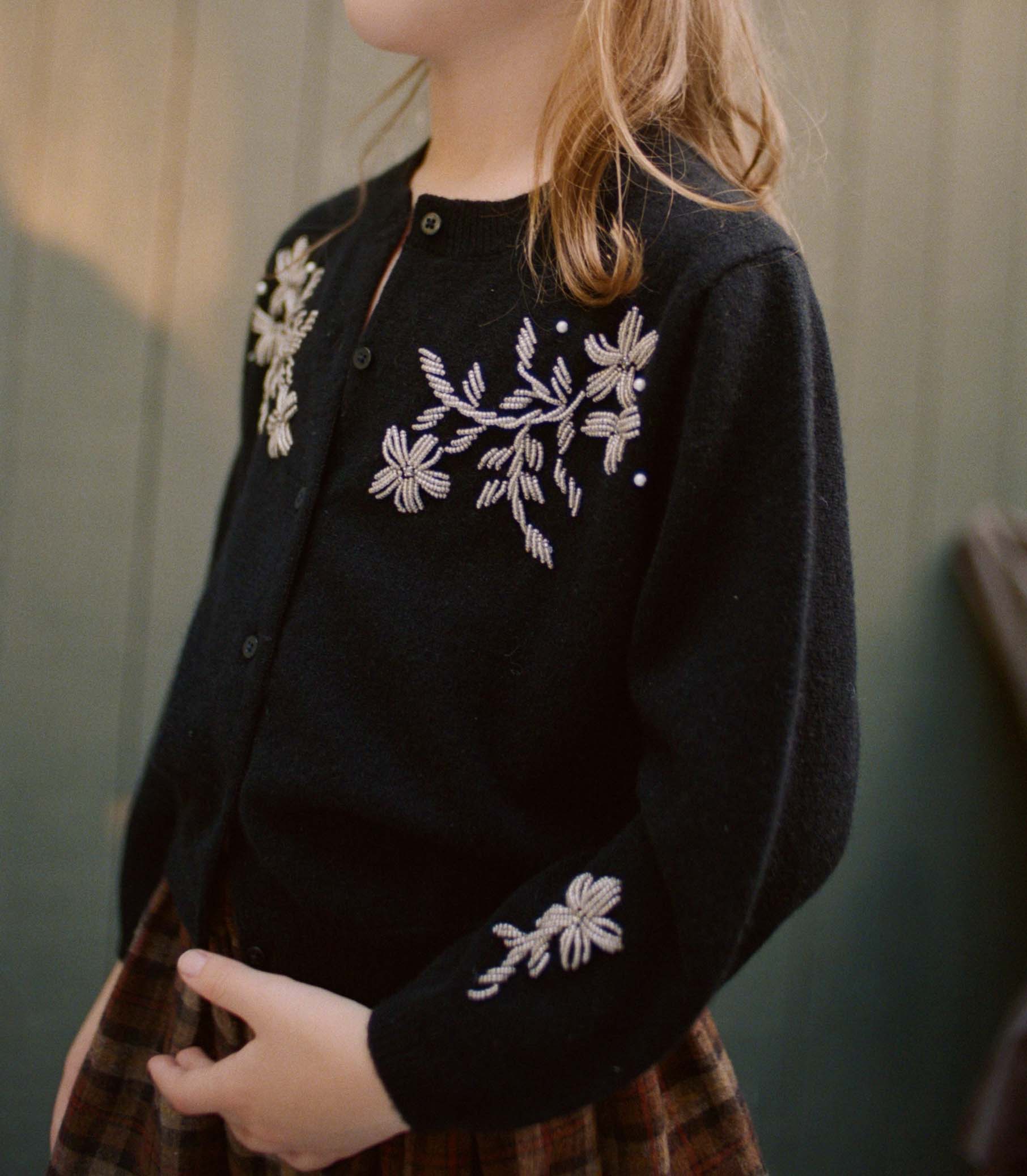 PETIT TRESOR CARDIGAN -- BLACK - Image 3