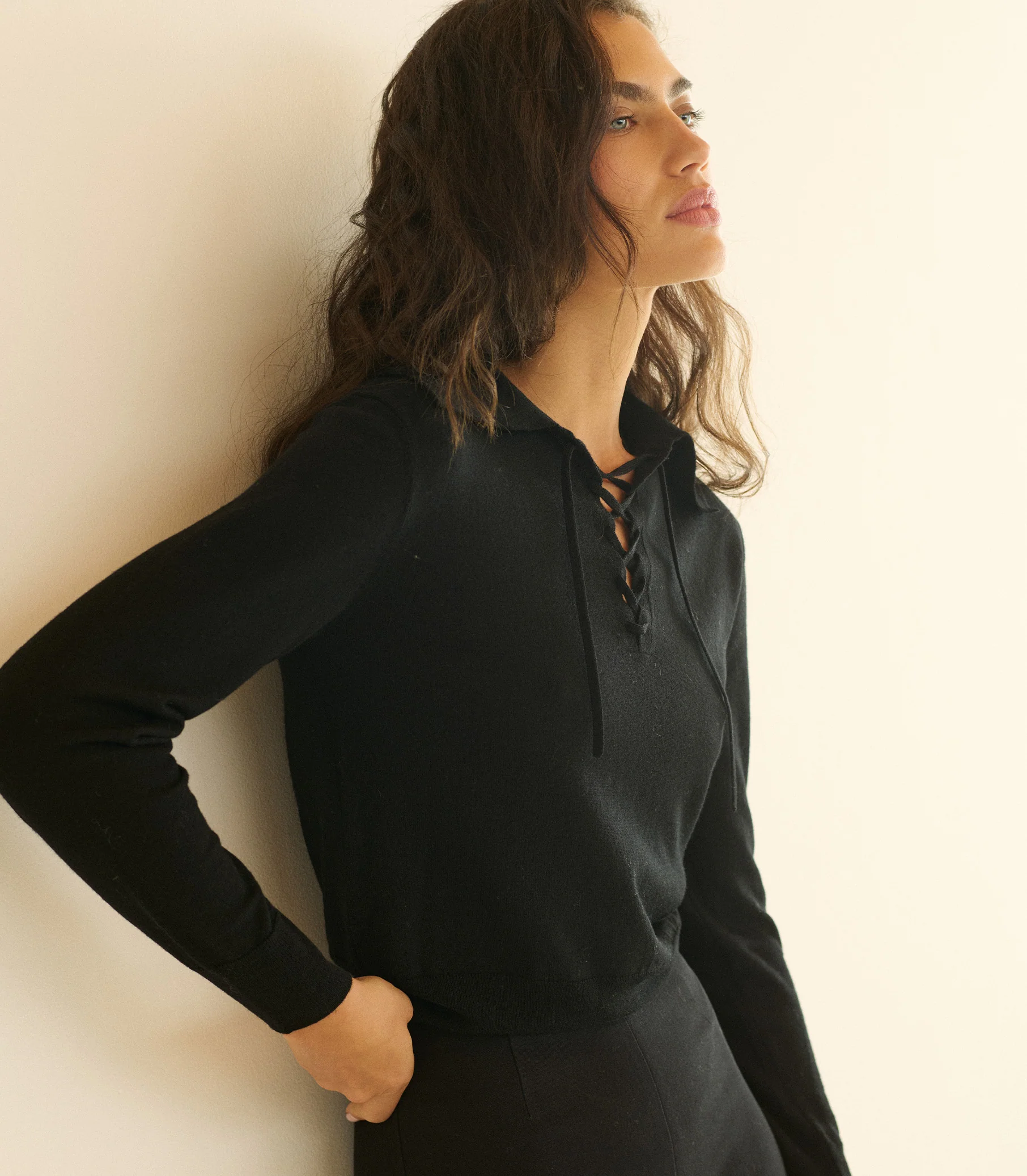 REED SWEATER -- BLACK - Image 4